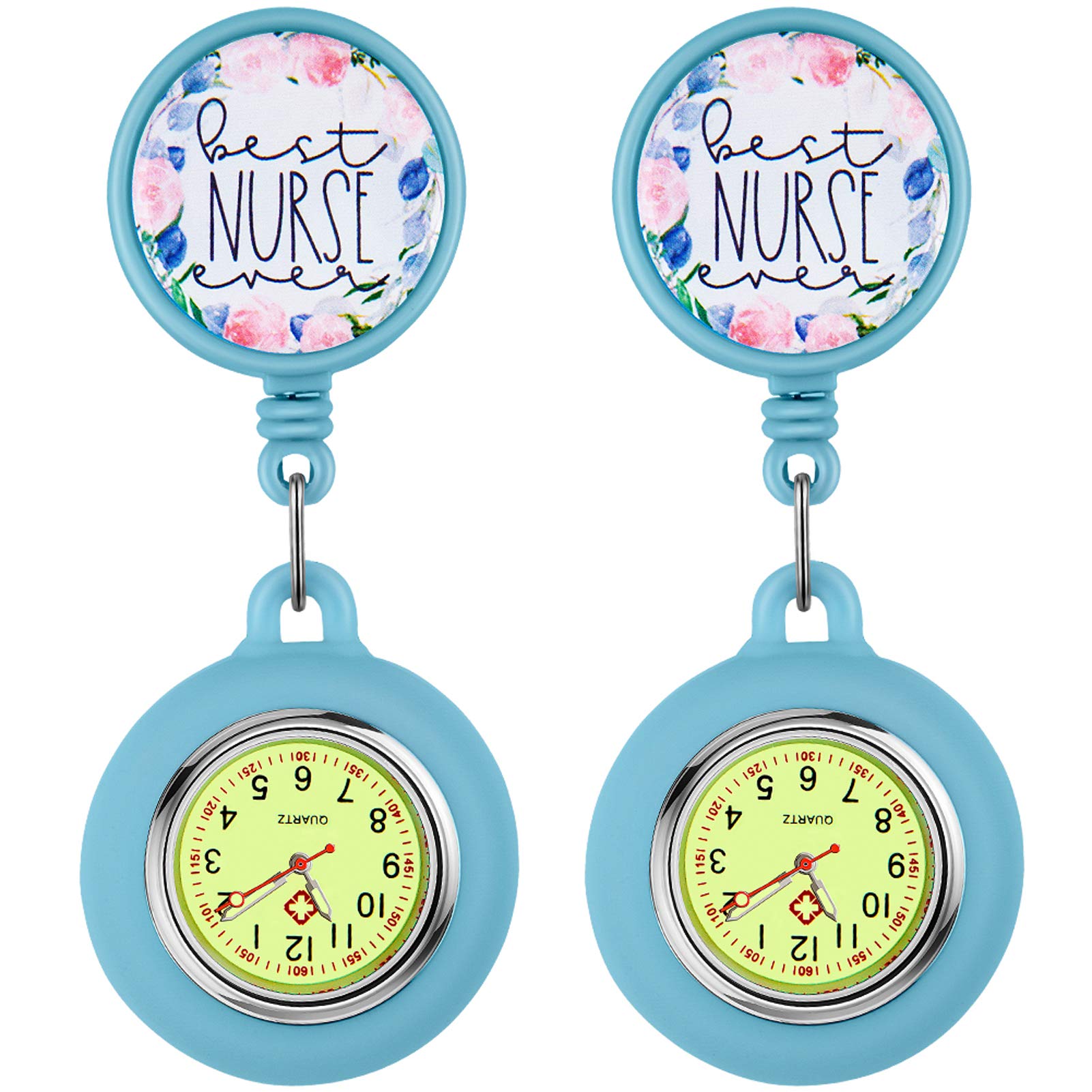 Nurse Watch with Second Hand - Clip On Fob Watch for Nurses & Medical Professionals | Waterproof & Easy to Read | Perfect for Clinical Shifts, Hospital Work & Healthcare Duties
