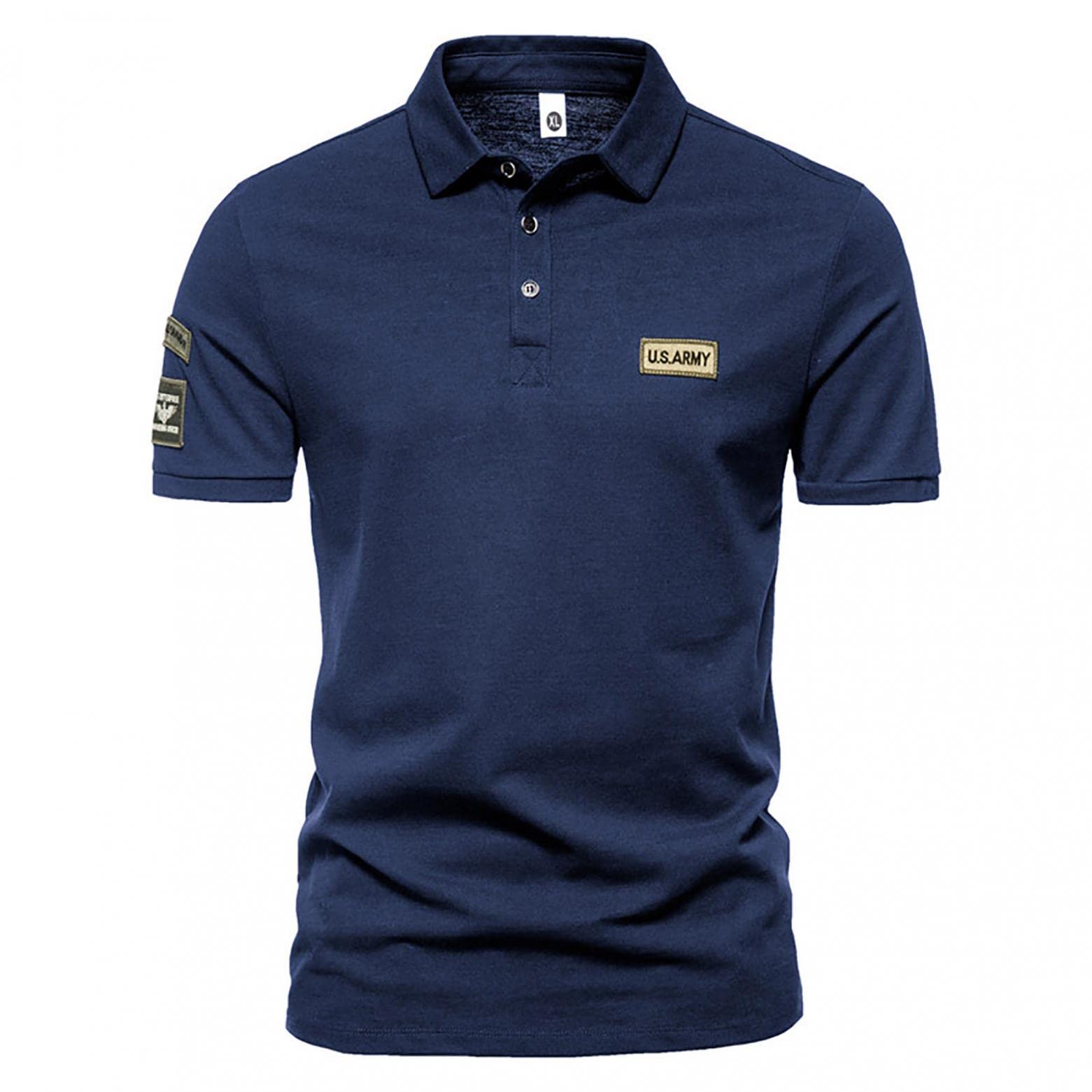 Men's Slim Fit Stretch Polo Shirts - Muscle Tee Short Sleeve Workout Shirts for Bodybuilding & Gym | Casual & Athletic Wear for Men