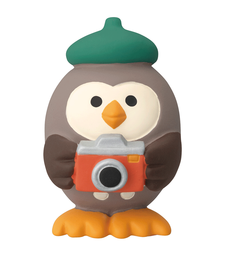 Concombre Owl Figurine - Handcrafted Ceramic Owl Statue for Home Decor, Office Desk, or Gift Idea | Perfect for Shelf Display, Feng Shui, and Nature Lovers