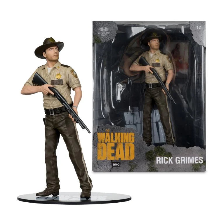 The Walking Dead TV Series Rick Grimes 1/8 Scale Action Figure - Collectible Zombie Apocalypse Character Model for Fans & Display