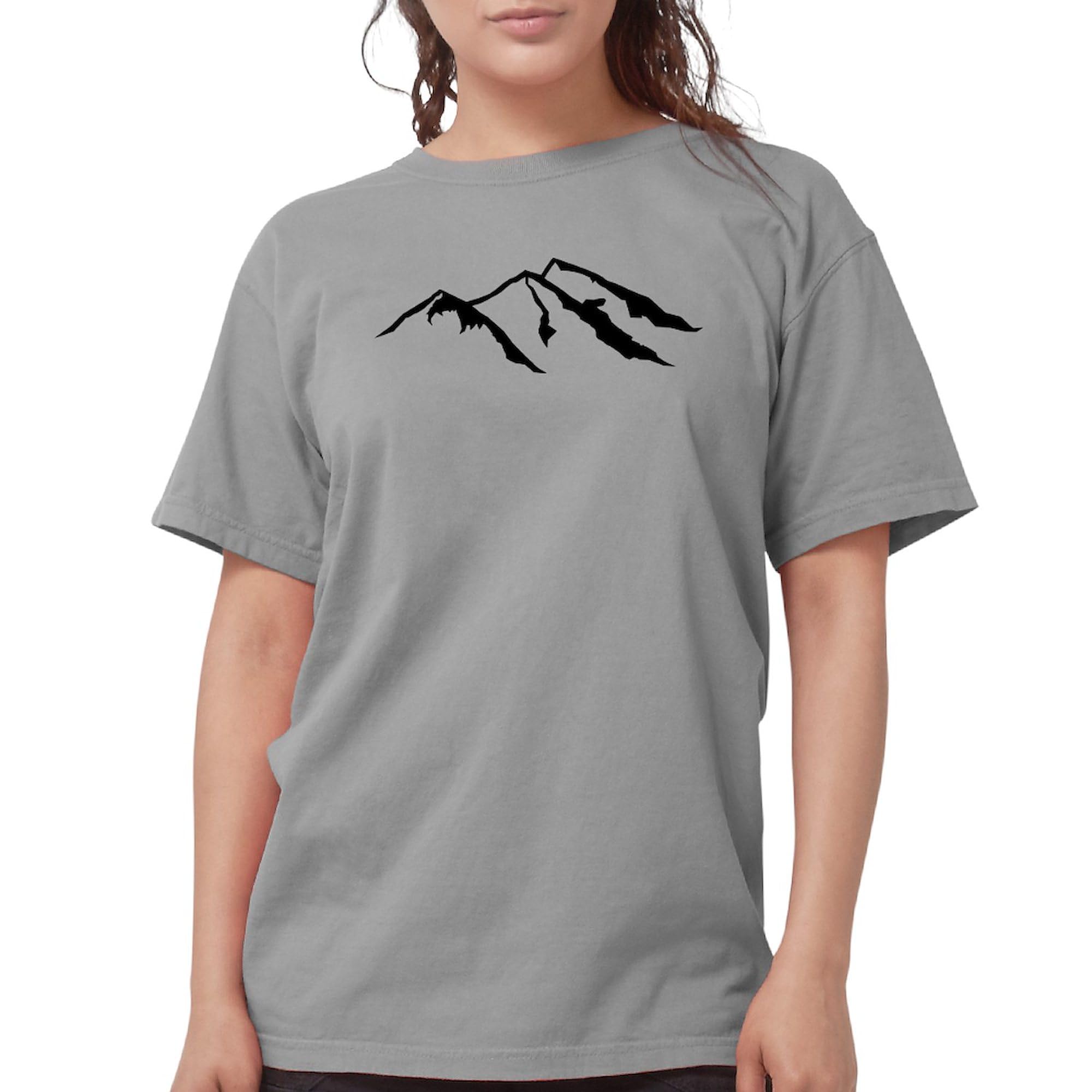 Women's Comfort Colors Mountains T-Shirt by CafePress - Soft & Stylish Graphic Tee for Casual Wear, Hiking & Outdoor Adventures
