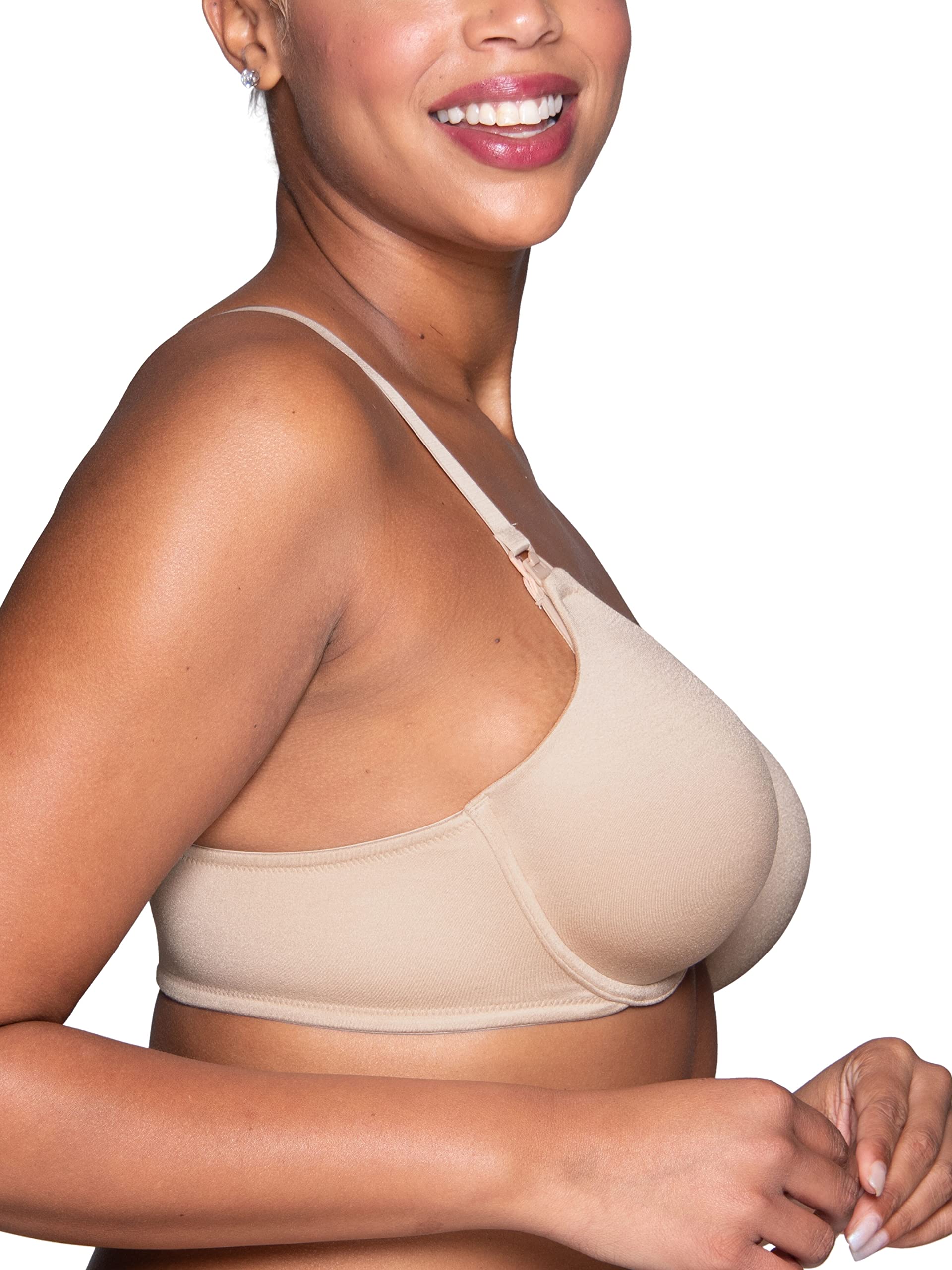 Vanity Fair Women's Maternity Nursing Bras - Comfortable Front Clip Underwire Bra with Stretch Cups for Breastfeeding | Multipack Options | Perfect for Pregnancy, Nursing & Everyday Wear