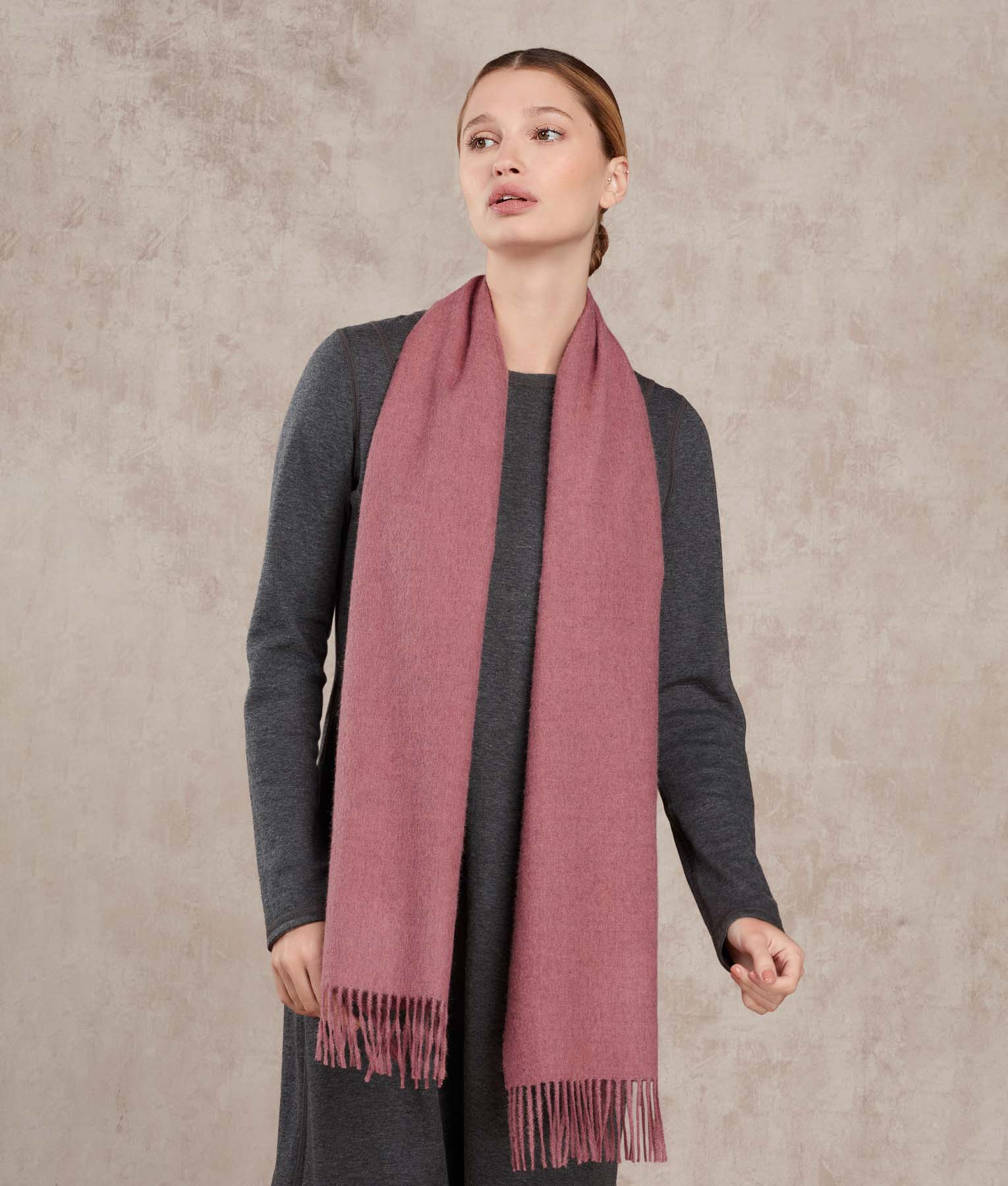 Soft & Stylish Long Brushed Scarf for Women - Winter Fashion Accessory for Outfits, Office & Travel