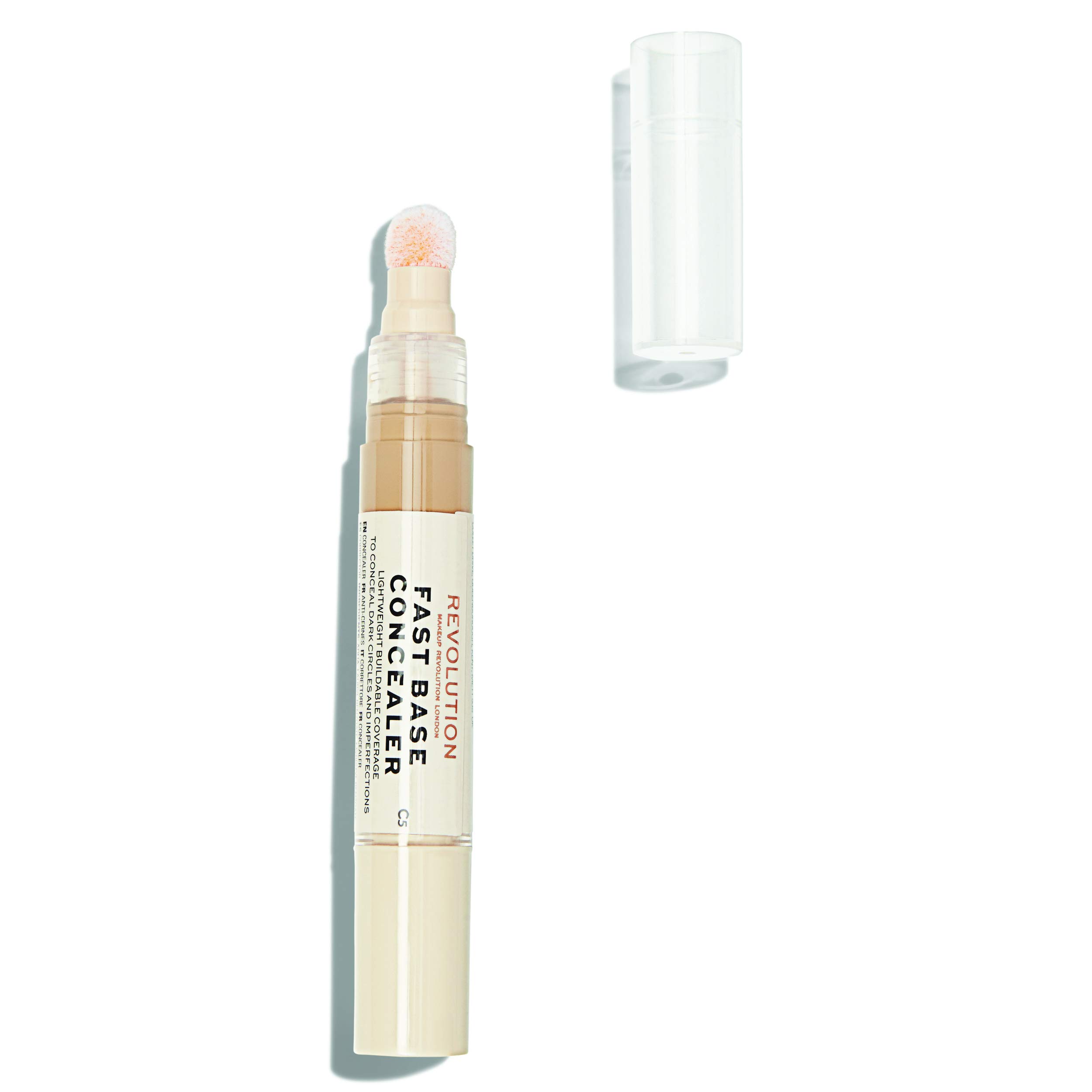 Makeup Revolution Fast Base Concealer Stick C5 - Full Coverage for Face & Under Eye