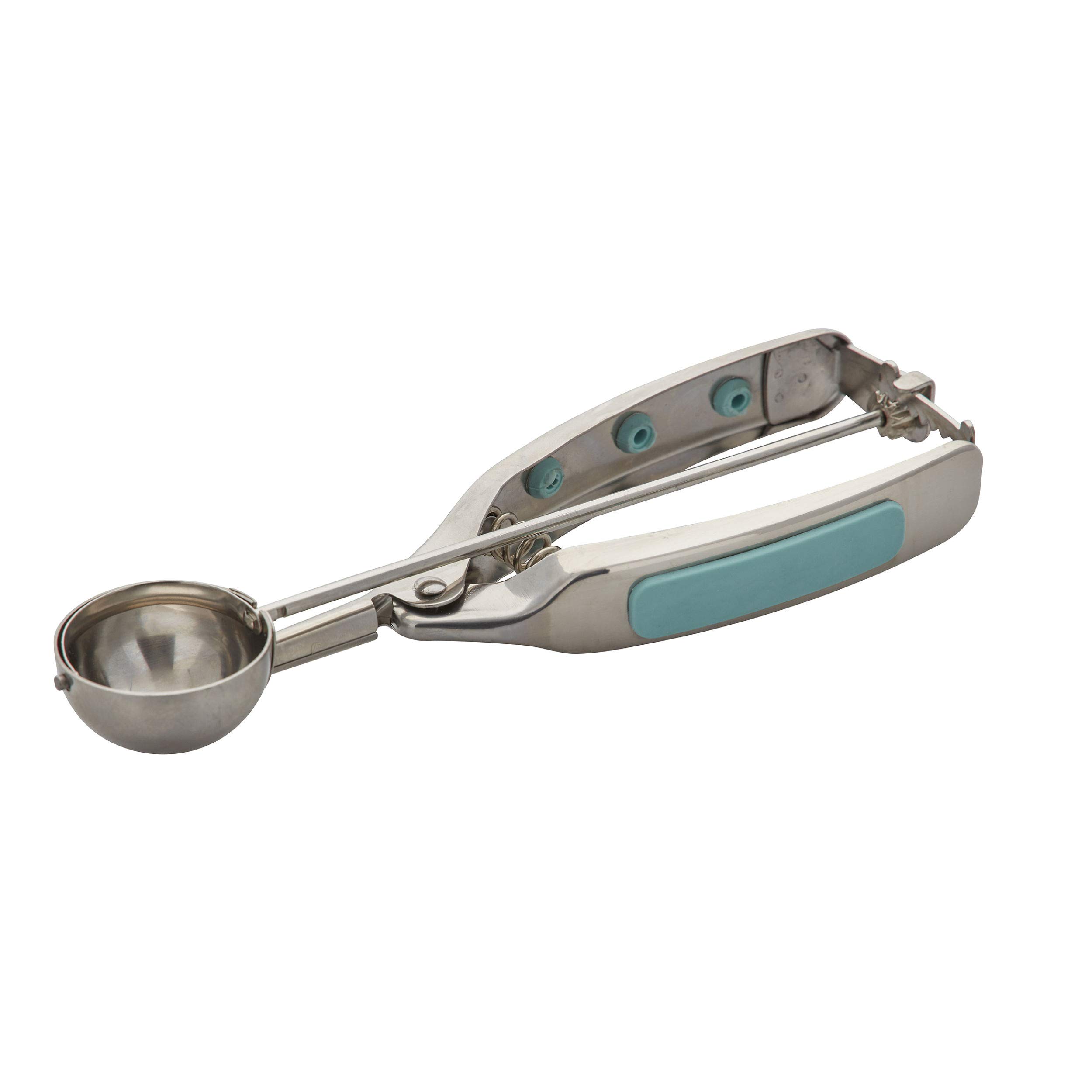 KitchenAid Gourmet Cookie Dough Scoop - Stainless Steel Ice Cream Scooper with Ergonomic Handle, Perfect for Baking Cookies, Cupcakes & Muffins - Aqua Sky Blue (One Size) - Ideal for Home Bakers & Professional Chefs