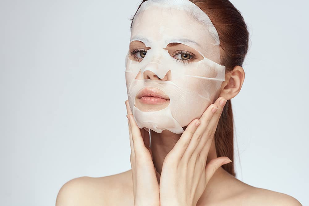 Baroness Pomegranate Sheet Mask - Hydrating & Brightening Facial Mask (Pack of 2) | Korean Skincare for Glowing Skin - Perfect for Spa Night & Self-Care Routine