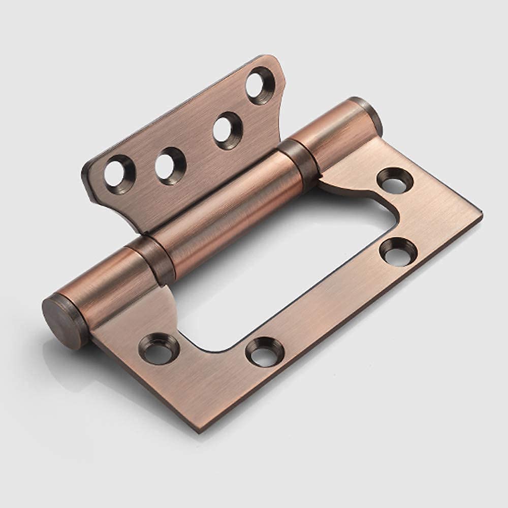 4 Inch Long Red Folding Butt Hinge for Cabinet, Gate & Closet Door - Heavy Duty Furniture Hardware (1 Piece) - Perfect for Home Improvement, DIY Projects & Furniture Repair
