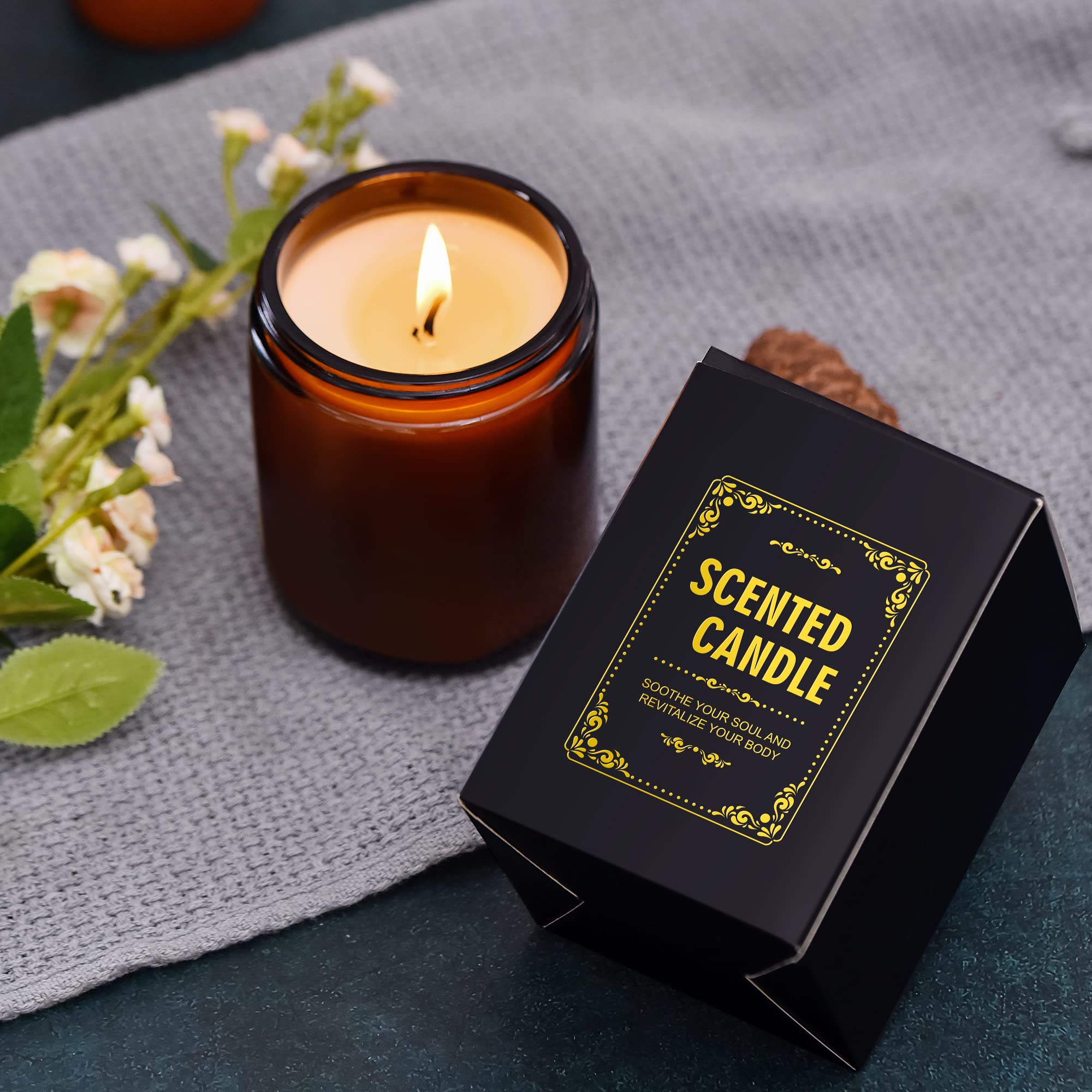 Lavender Scented Candle - Relaxing Aromatherapy Gift for Men, Boyfriend & Husband - Funny Romantic Present for Anniversary, Birthday, Valentine's Day - Perfect for Stress Relief, Home Decor & Romantic Nights