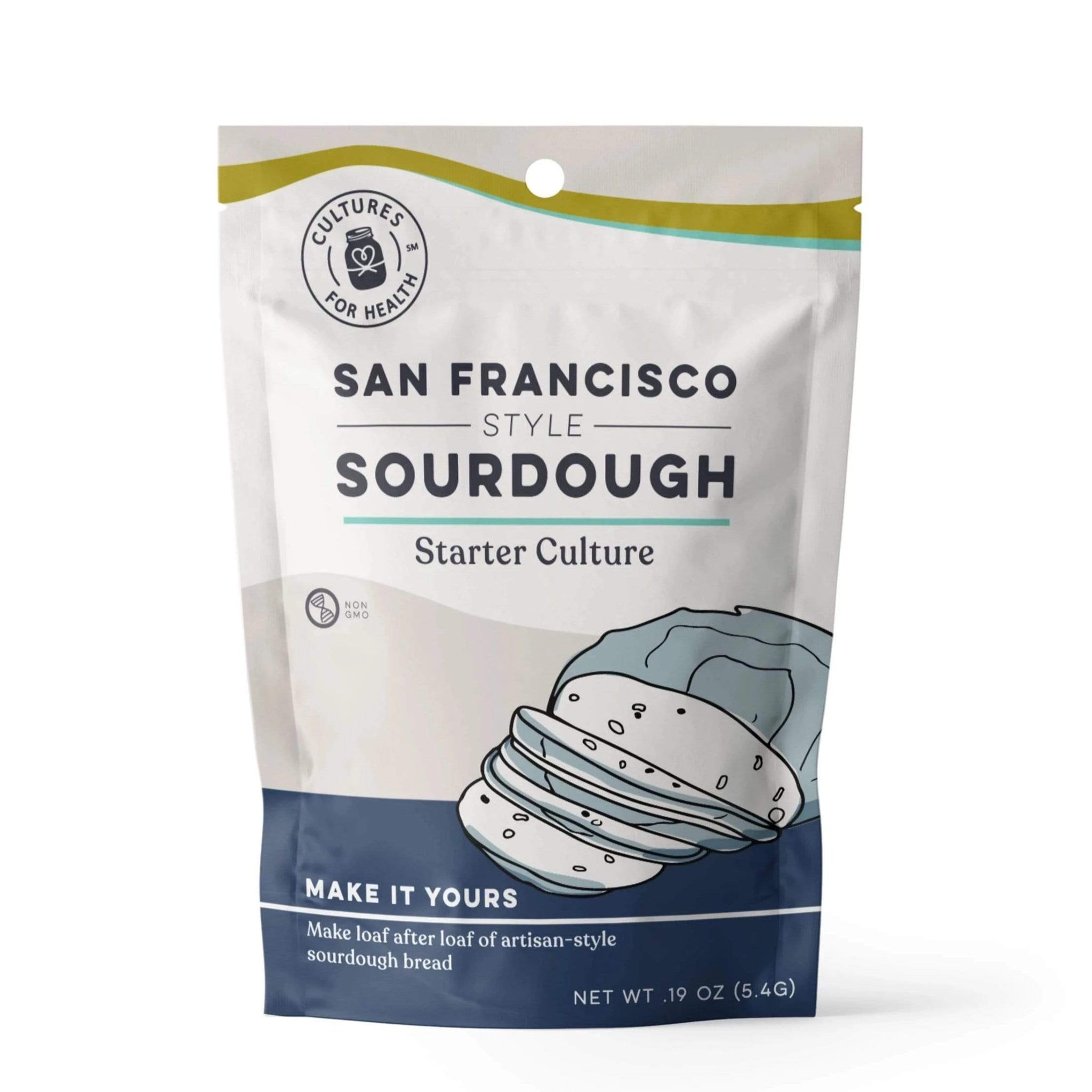 Culture for Health Organic Sourdough Starter Kit - Live Active Probiotic for Homemade Bread Baking | Perfect for Artisan Loaves, Pizza Dough & Pastries