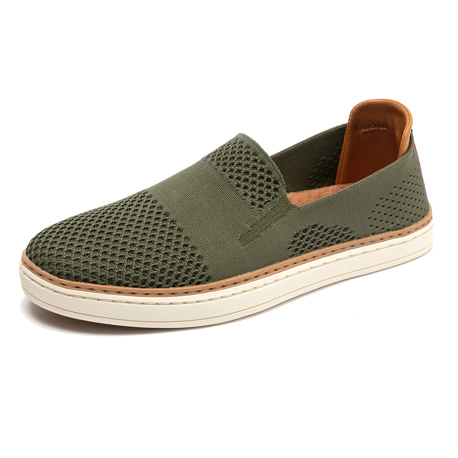 TRULAND Women's Slip On Sneakers - Breathable Knit Loafers, Comfortable Casual Flats for Walking, Running & Summer Outfits | Fashion Tennis Shoes for Women
