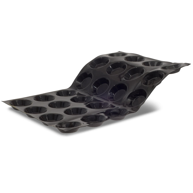 Flexipan Tartlette 24 Forms - Non-Stick Silicone Baking Mold for Perfect Tarts, Pies & Desserts | Ideal for Home Bakers & Professional Chefs | Great for Holidays, Parties & Baking Gifts