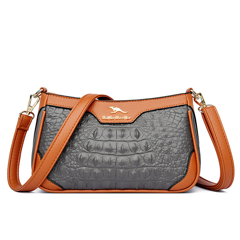 Stylish Alligator Pattern Crossbody Bag for Women - Perfect for Work, Travel & Everyday Use