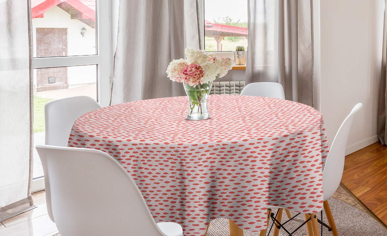 Ambesonne Abstract Round Tablecloth 60