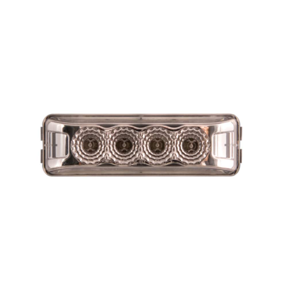 19 Series LED Marker Clearance Lights - Amber Diodes with Clear Lens for Trucks, Trailers & Commercial Vehicles - Durable DOT Approved Lighting for Road Safety