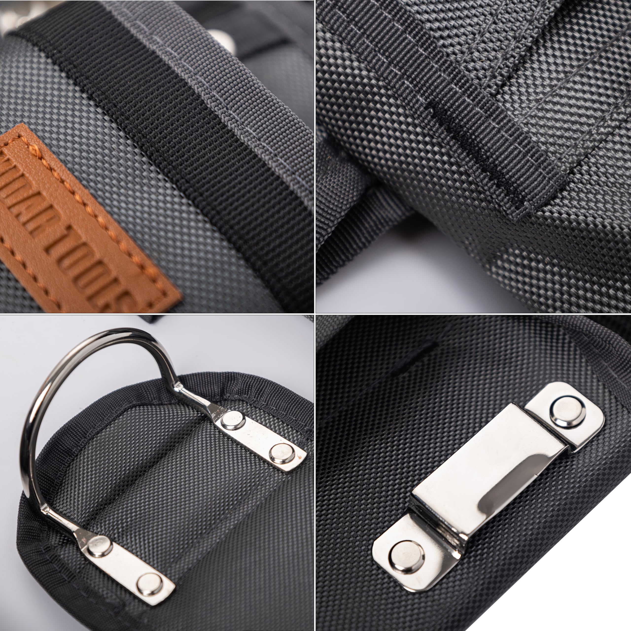 Heavy Duty Tool Belt with 22 Pockets - Air-Mesh Padded Work Belt for Construction, Carpentry, Electricians & DIY | Double Layer Thickened Polyester with Waterproof Coating | Perfect for Job Sites, Home Renovations & Professional Use