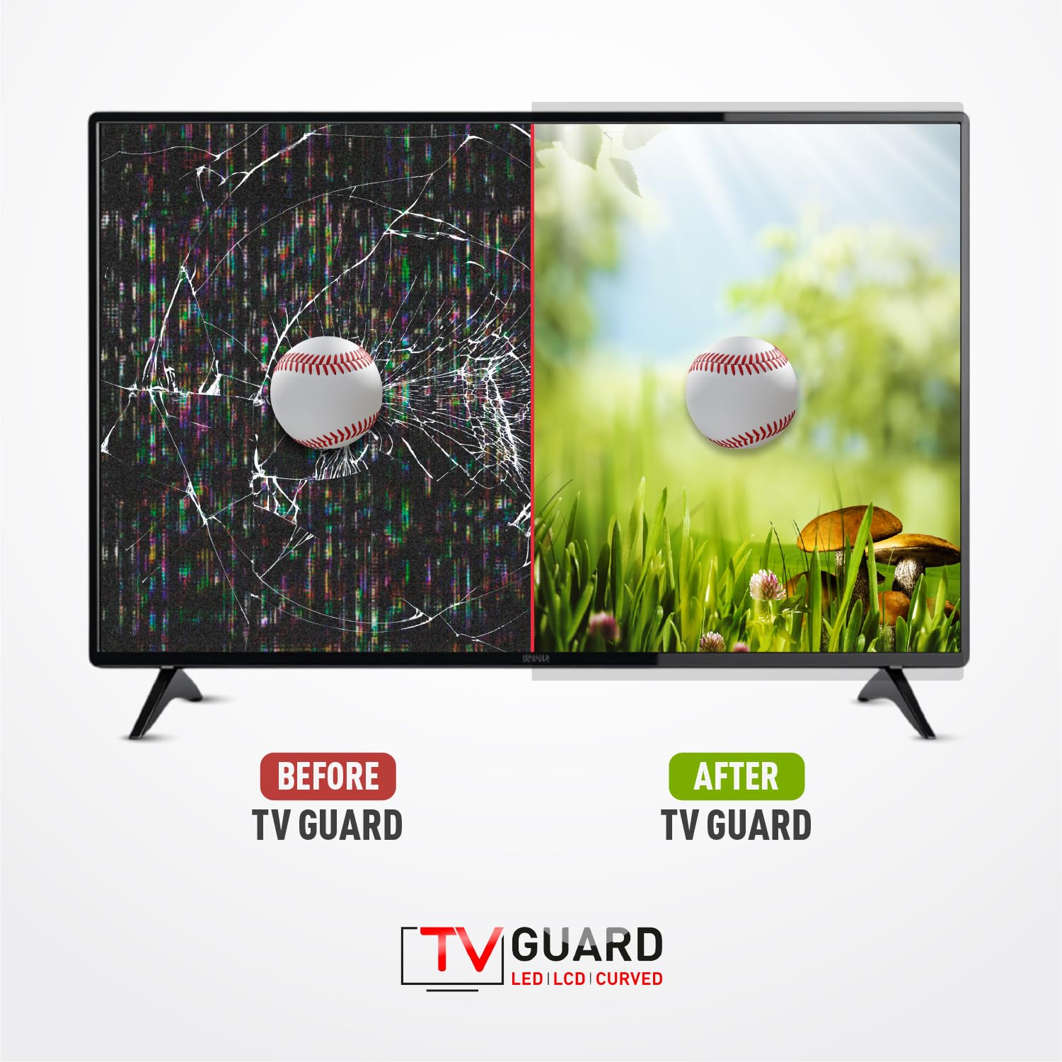 55 Inch TV Screen Protector - Anti Blue Light, Scratch-Resistant & Ultra Clear Display Shield for LED, LCD, OLED, QLED TVs | Easy Installation for Home Theater, Office & Commercial Use