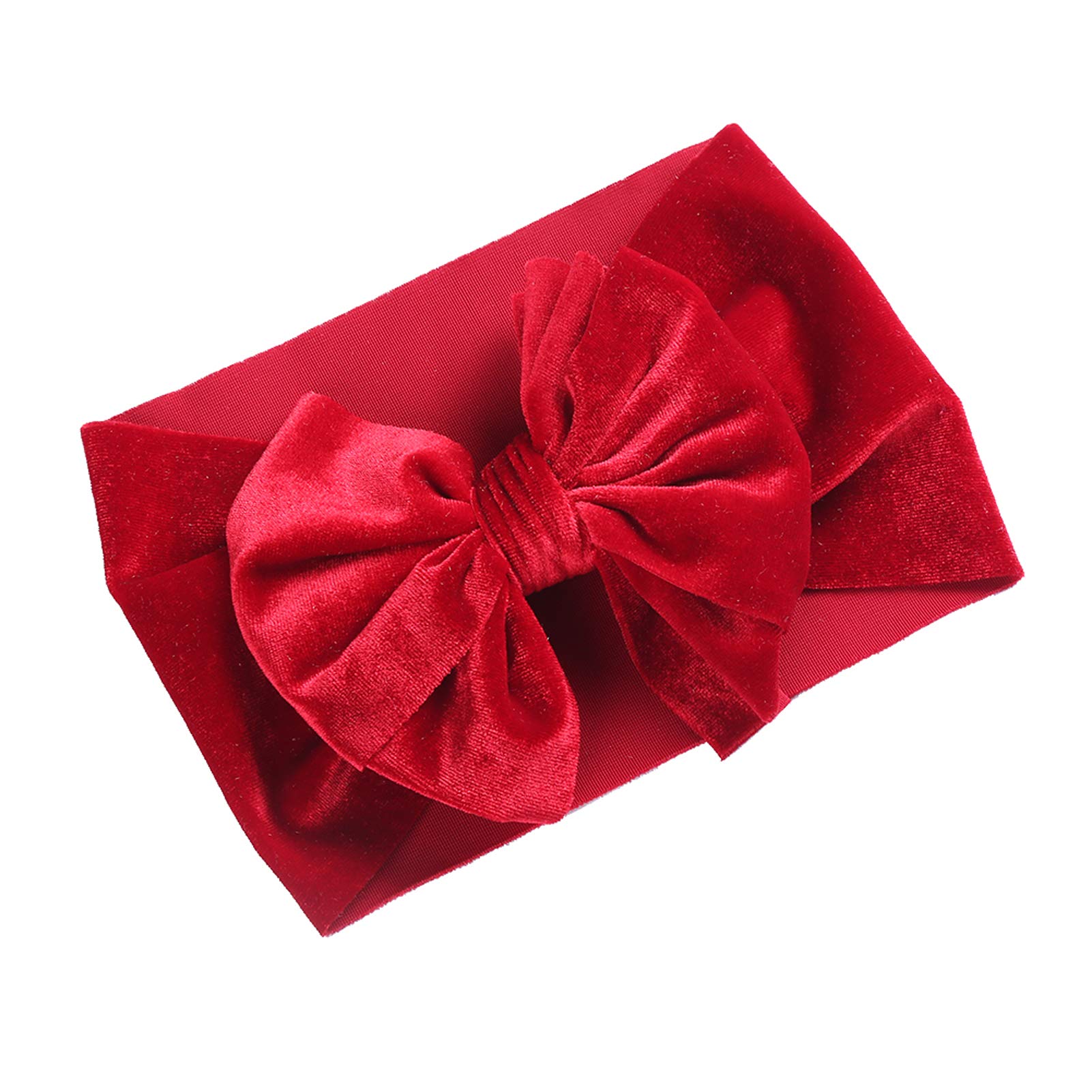 DDazzling Elastics Baby Nylon Headbands - Soft Hair Bows for Newborn, Infant & Toddler Girls (6-Pack) - Perfect for Photoshoots, Birthday Parties & Everyday Outfits