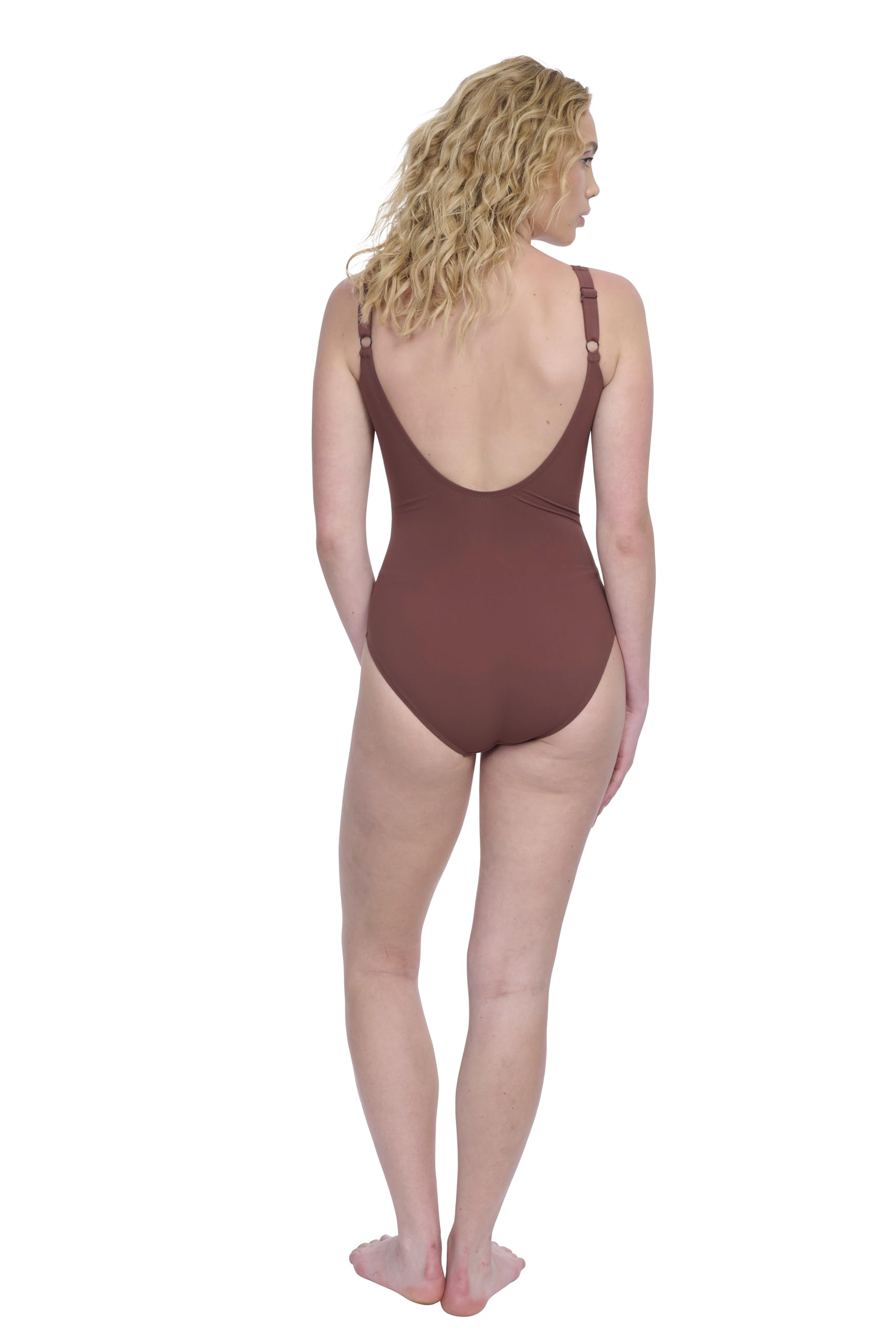 Gottex Women's Surplice One Piece Swimsuit - Stylish & Elegant Bathing Suit with Soft Cups & Adjustable Straps | Perfect for Beach Vacations, Pool Parties & Summer Getaways