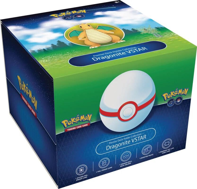 Dragonite Vstar Premier Deck Holder Collection - Premium Pokemon Card Storage for Collectors & Players - Perfect for TCG Tournaments, Gaming Events & Home Display