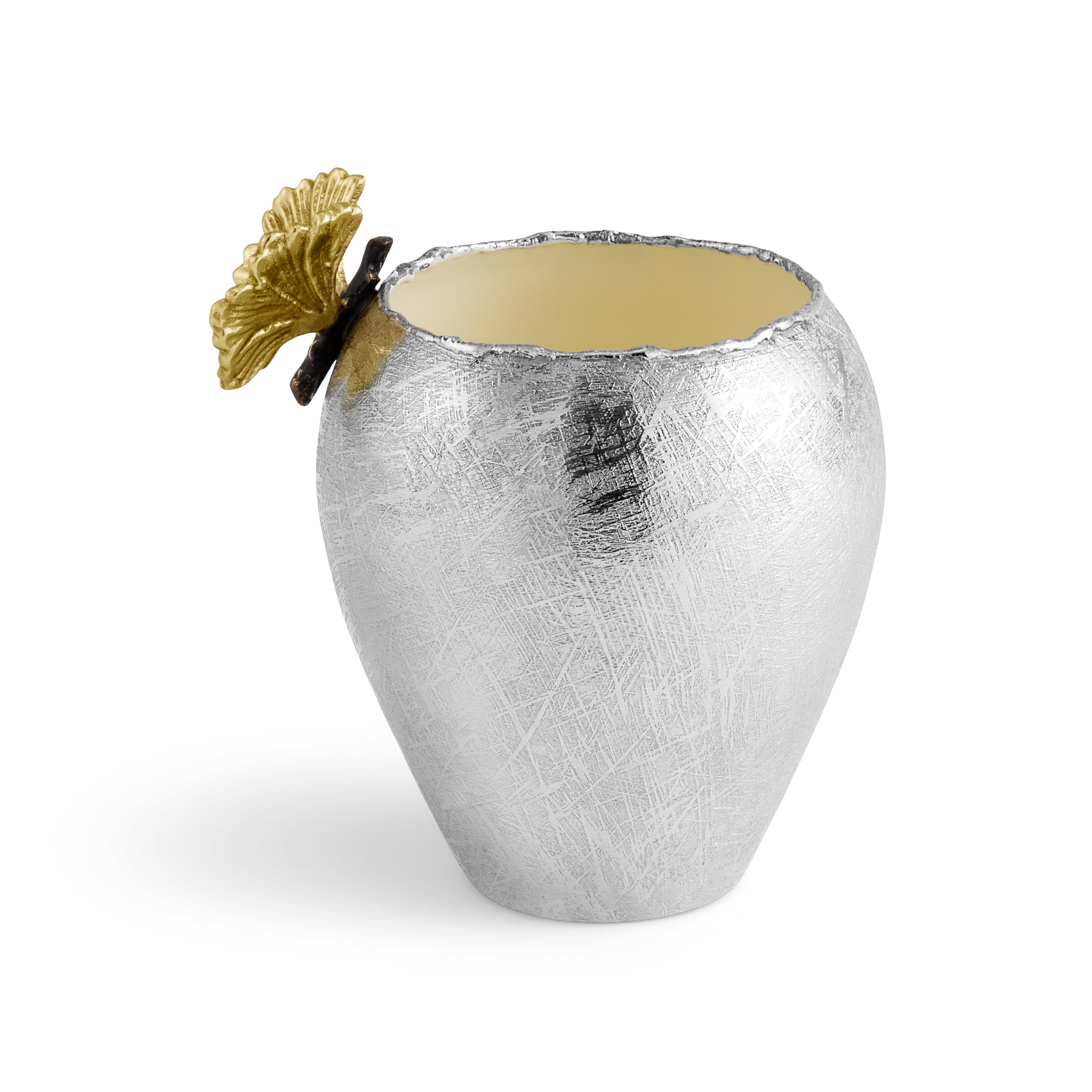 Elegant Butterfly Ginkgo Vase - Handmade Ceramic Flower Vase for Home Decor, Wedding Centerpiece & Gift Idea - Perfect for Living Room, Dining Table & Office Desk Decoration