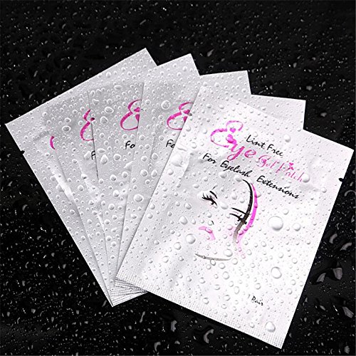 100 Pcs Lint-Free Under Eye Gel Patches for Eyelash Extensions - Soothing Eye Pads for Spa, Salon & Home Use - Hydrating Dark Circle Treatment