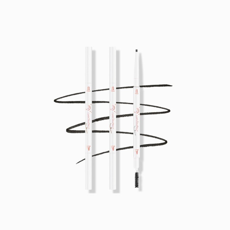Spooly & Pencil Double-Ended Eyebrow Pencil - Waterproof, Smudge-Proof Brow Definer for Natural or Bold Looks | Perfect for Everyday Makeup & Professional Salon Use