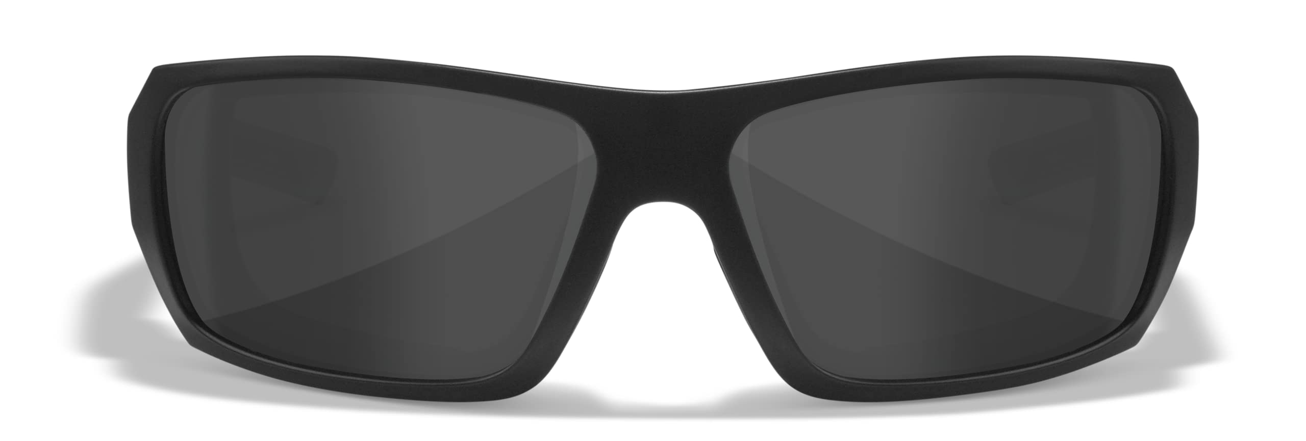 Wiley X WX Enzo Polarized Safety Sunglasses for Men & Women - UV400 Protection, Ballistic Rated Matte Black Frames with Smoke Lenses - Ideal for Shooting, Fishing, Biking, Motorcycling & Outdoor Sports