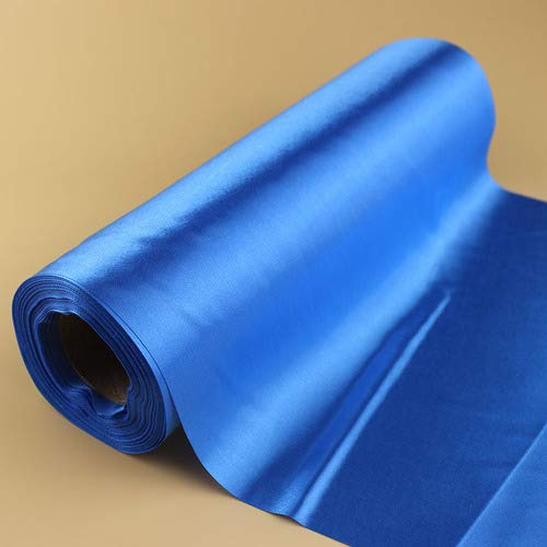 12-Inch Wide Satin Ribbon - 22 Yards Blue Decorative Ribbon for Table Runners, Hair Bows, Dresses & Grand Opening Ceremonies - Perfect for Wedding, Party & Craft Decorations