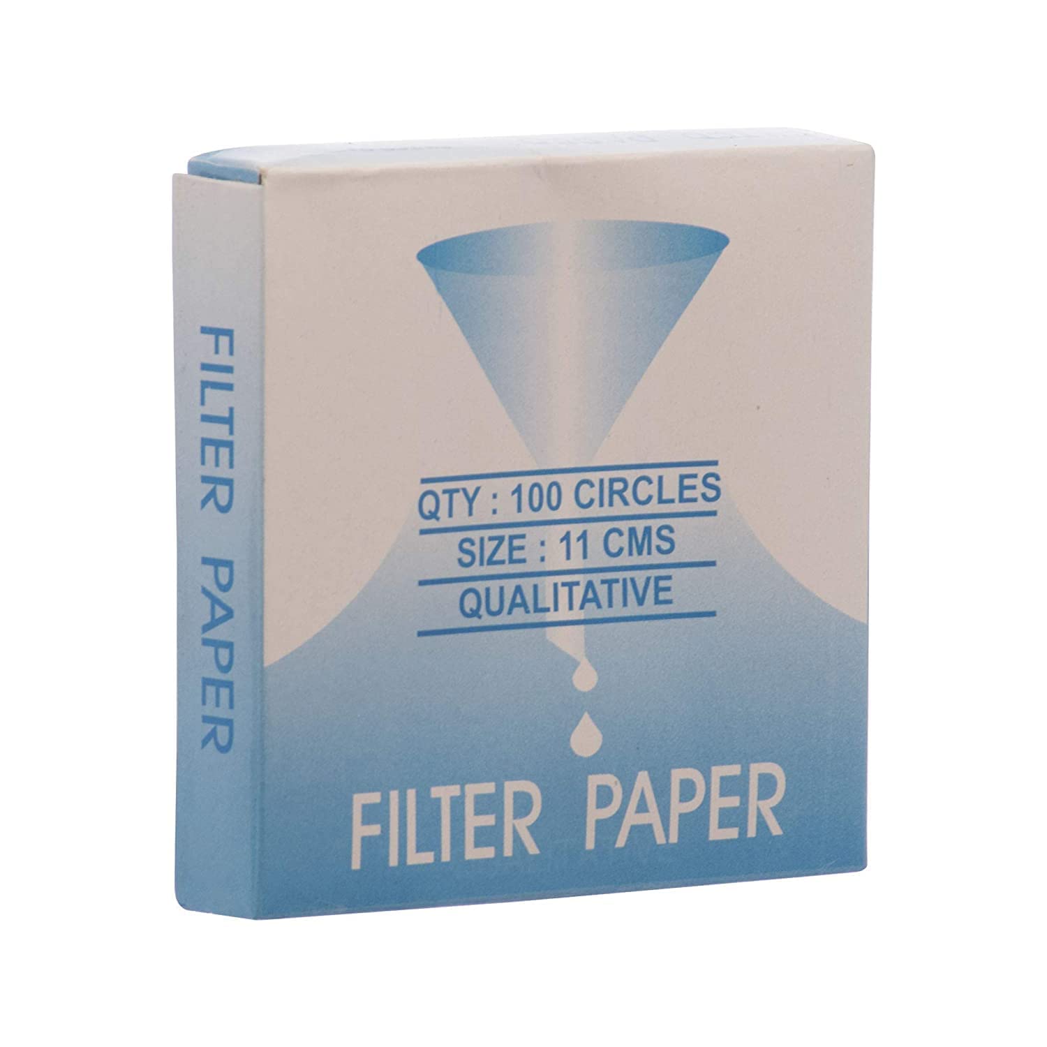 Premium Round Qualitative Filter Paper - 15cm Diameter, Pack of 100 | High-Quality Lab Filtration for Industrial, Laboratory, School & College Use | Perfect for Chemistry Experiments, Coffee Brewing & Water Testing
