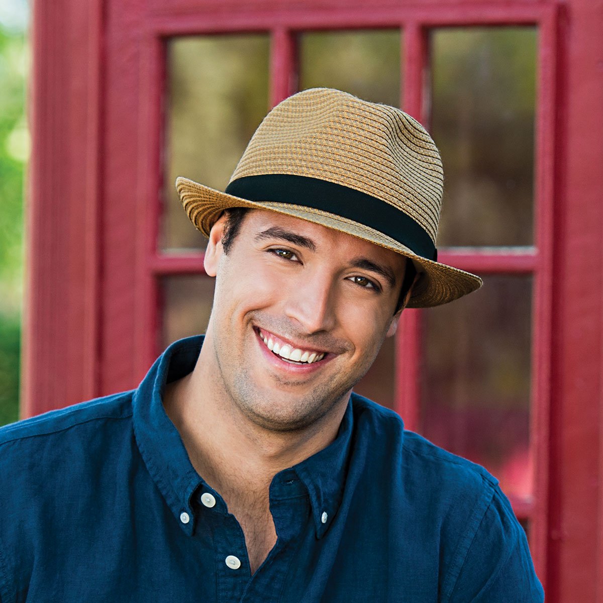Wallaroo Hat Company – Men's Justin Trilby Fedora Hat – Packable Adjustable Sun Hat with Short Brim – Classic Summer Hat for Outdoor Activities, Beach, Travel & Casual Wear
