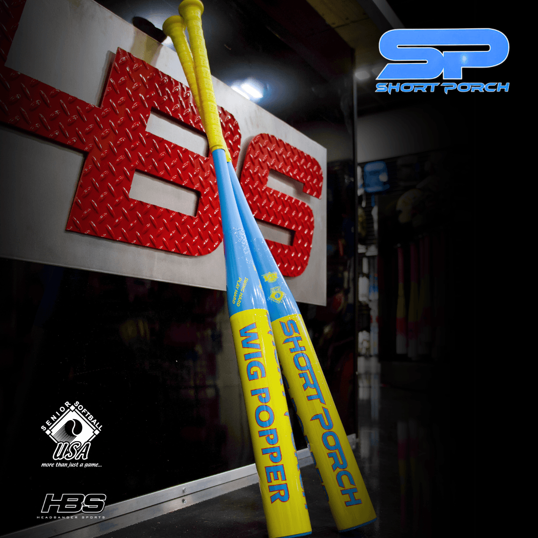 2025 Senior Slowpitch Softball Bat - Short Porch Kevlar Wig Popper with 12 Balanced Spin Tech | 1PC SSUSA Approved | Perfect for Power Hitters & League Play