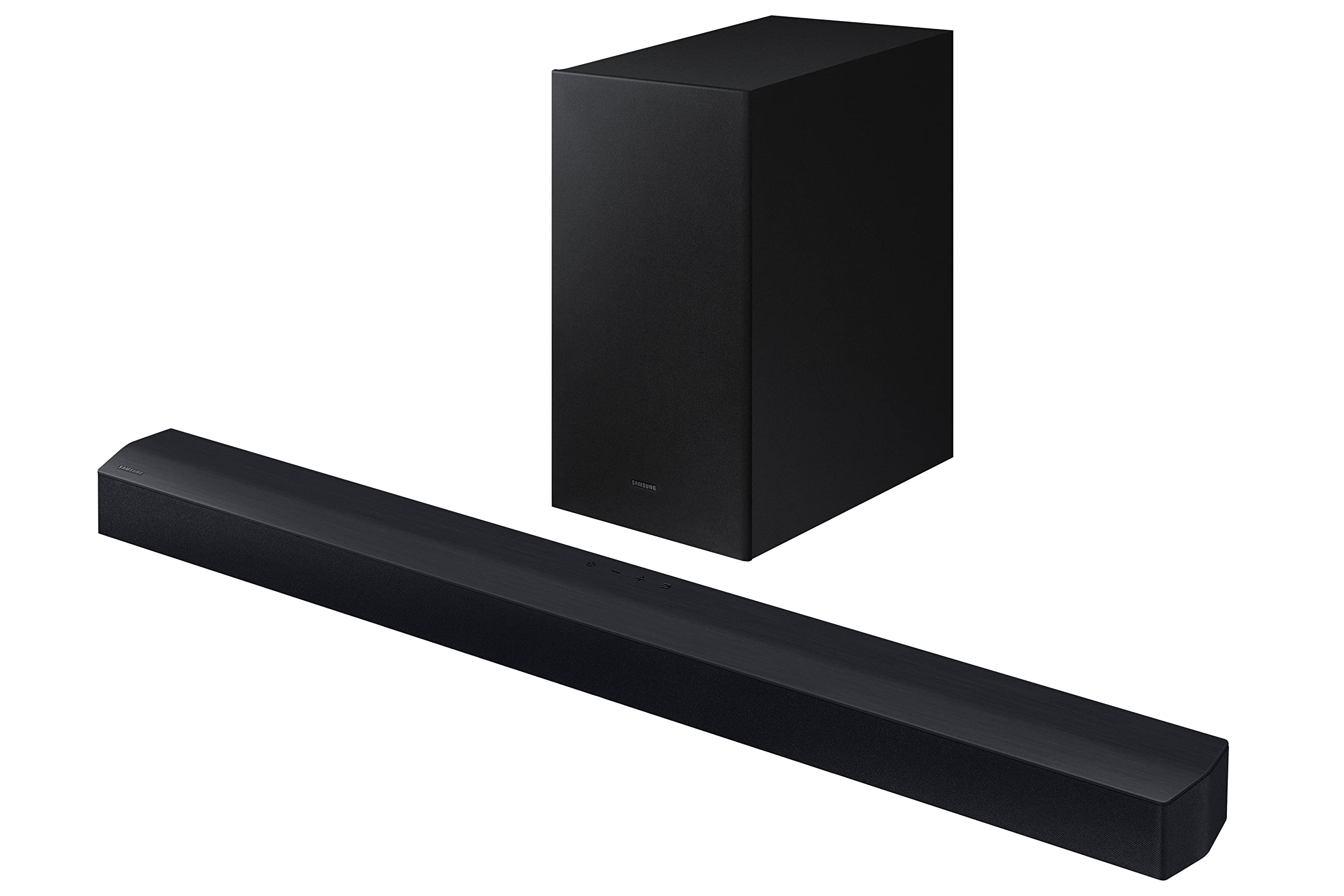 Samsung HW-C450/ZC 2.1ch Soundbar with DTS Virtual X - Wireless Bluetooth Sound Bar with Built-in Subwoofer, Bass Boost, Adaptive Sound Lite & Game Mode for Home Theater, TV, Movies & Gaming (2023 Newest Model)