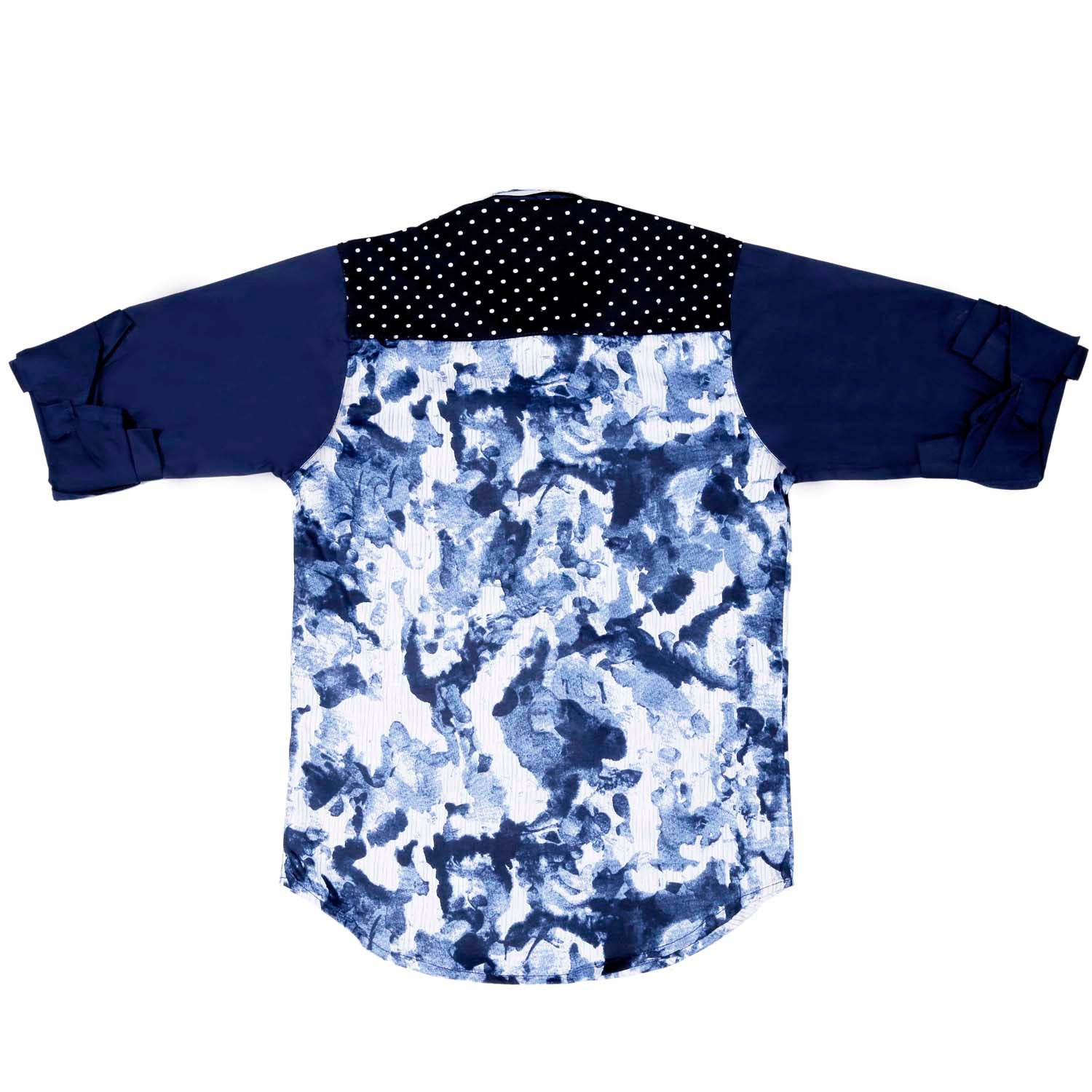 Stylish MashUp Contrasting Sleeves Shirt for Men & Women - Trendy Fashion Statement for Parties, Work & Casual Outfits