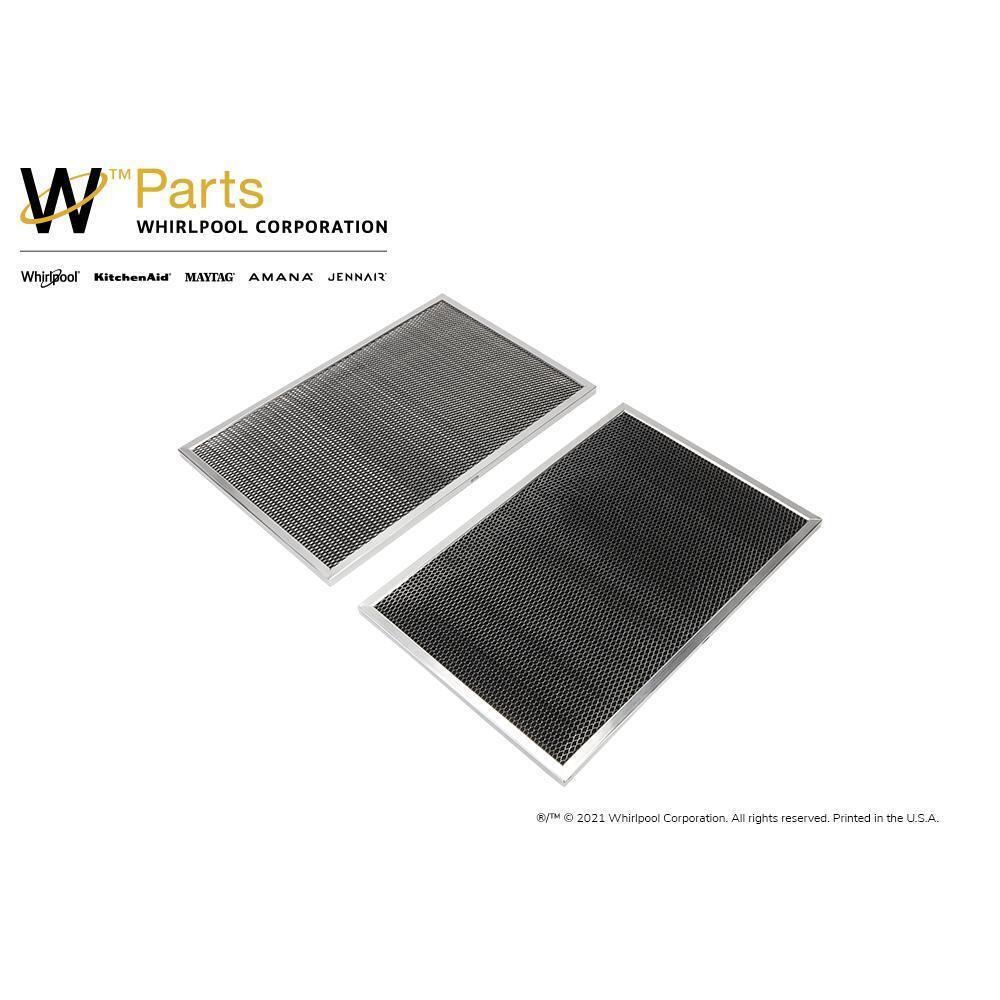 Amana W10386873 Range Hood Replacement Charcoal Filters - Compatible with Amana Range Hoods, 2-Pack - Eliminates Odors & Smoke for Cleaner Kitchen Air