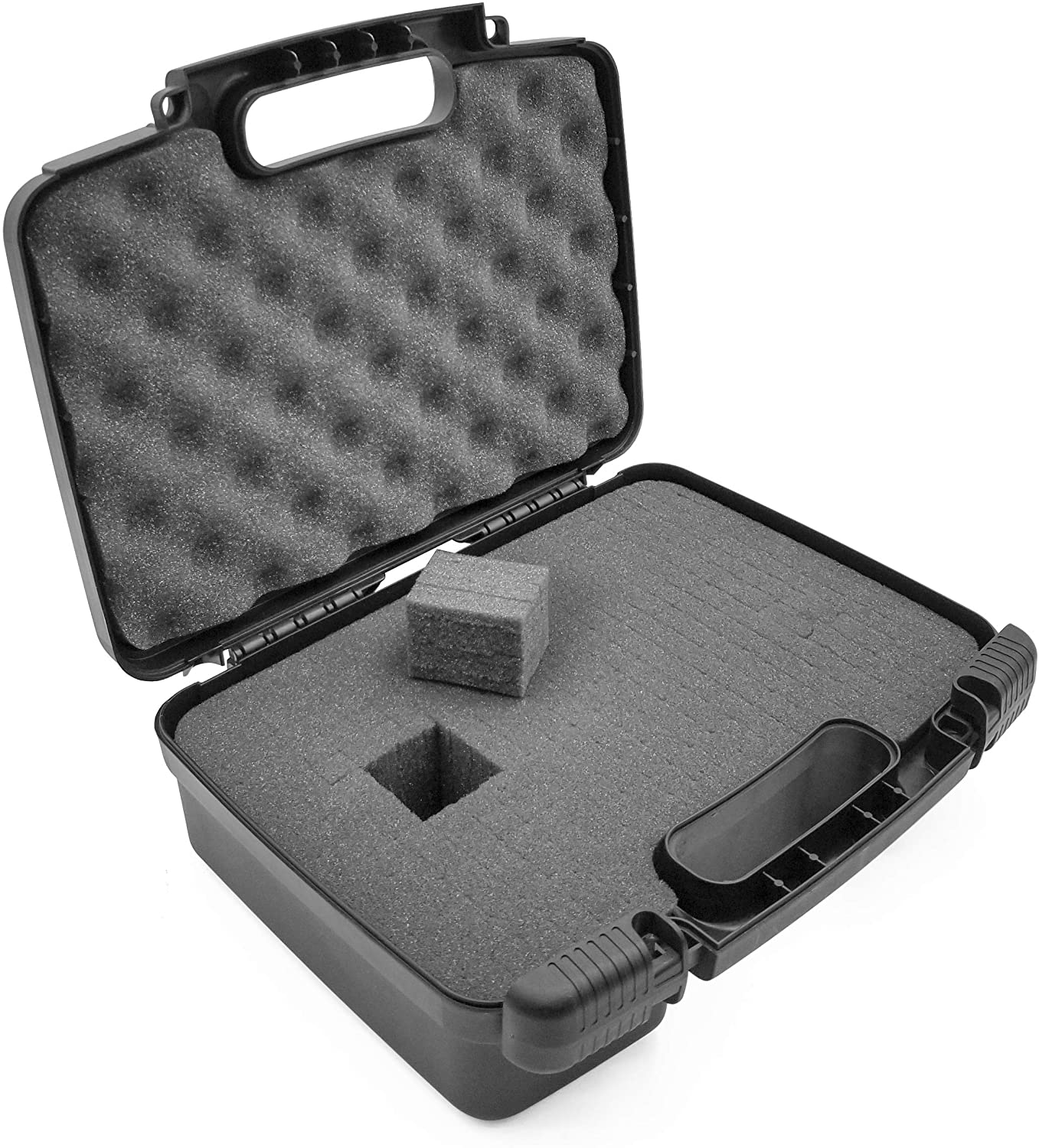 CASEMATIX 12 Customizable Foam Case for Laptops, Cameras & Electronics - Shockproof Hard Carrying Case with Impact Absorbing Pre-Cut Foam Interior - Perfect for Travel, Storage & Equipment Protection