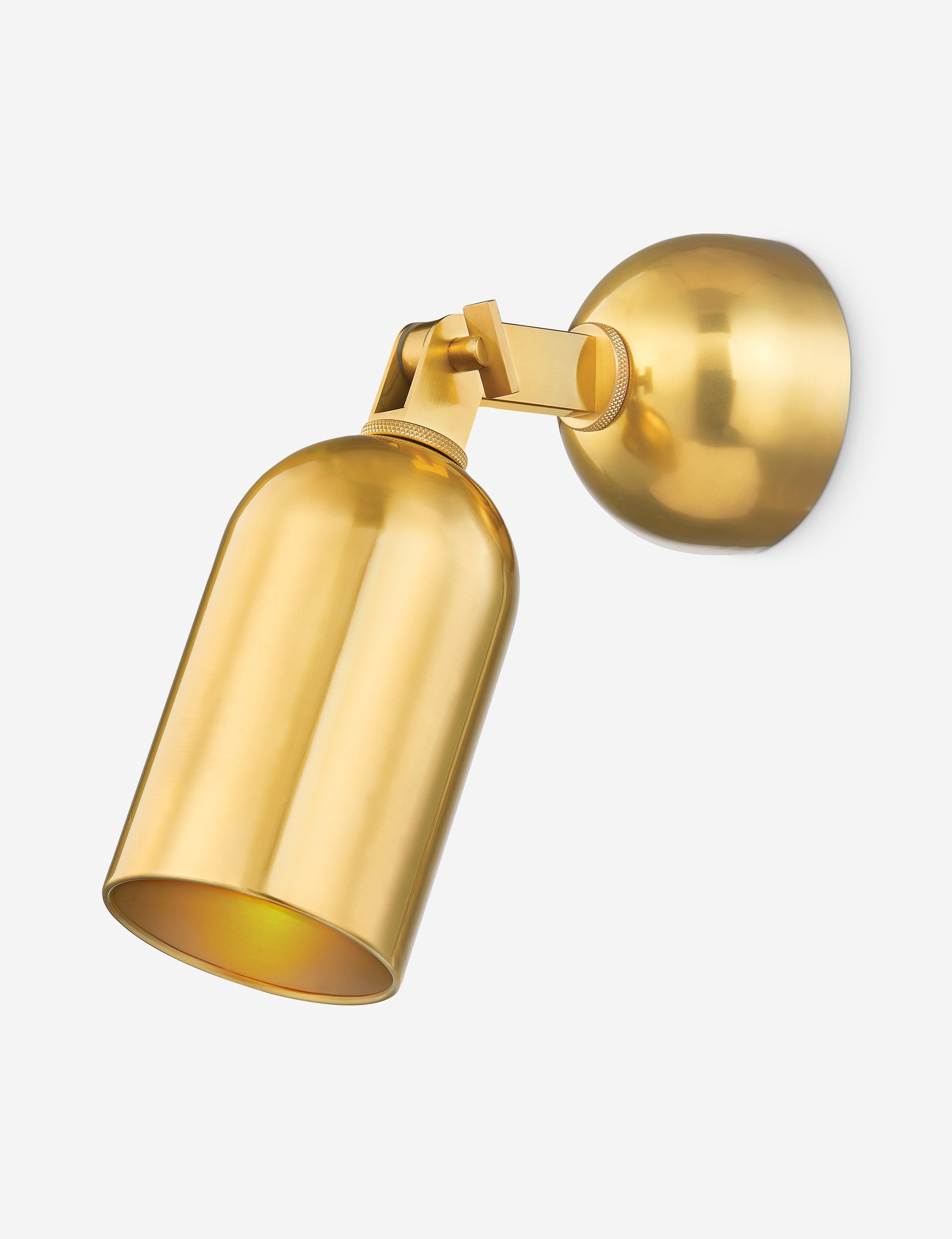 Geraldo Sconce Wall Light - Modern Brass Wall Sconce with Clear Glass Shade for Bedroom, Living Room, and Hallway Lighting