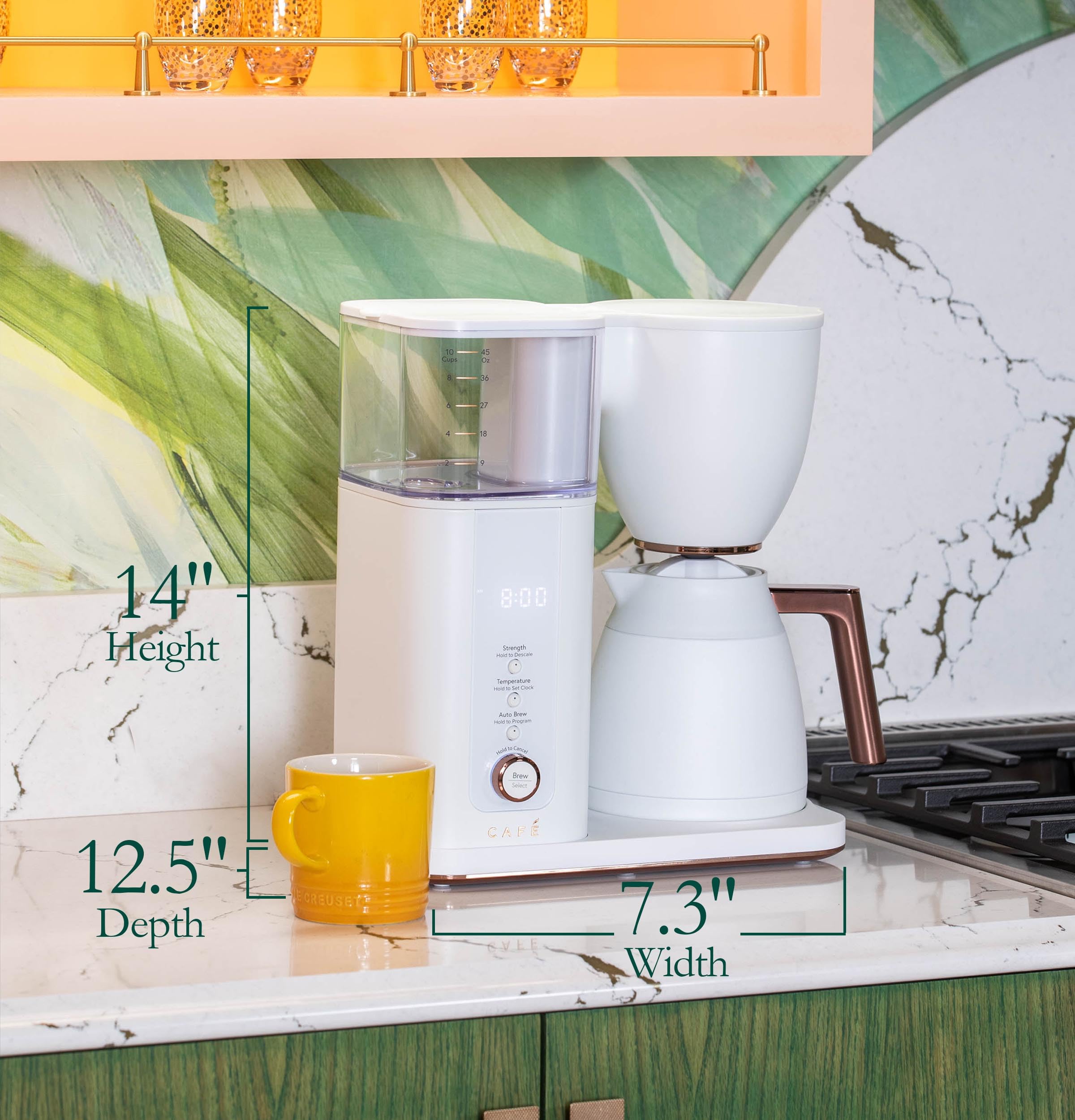 Premium 10-Cup WiFi Smart Coffee Maker with Thermal Carafe - SCA Certified Barista-Grade Drip Brewer, Voice Control & Smart Home Compatible - Perfect for Home Kitchens, Offices & Coffee Enthusiasts