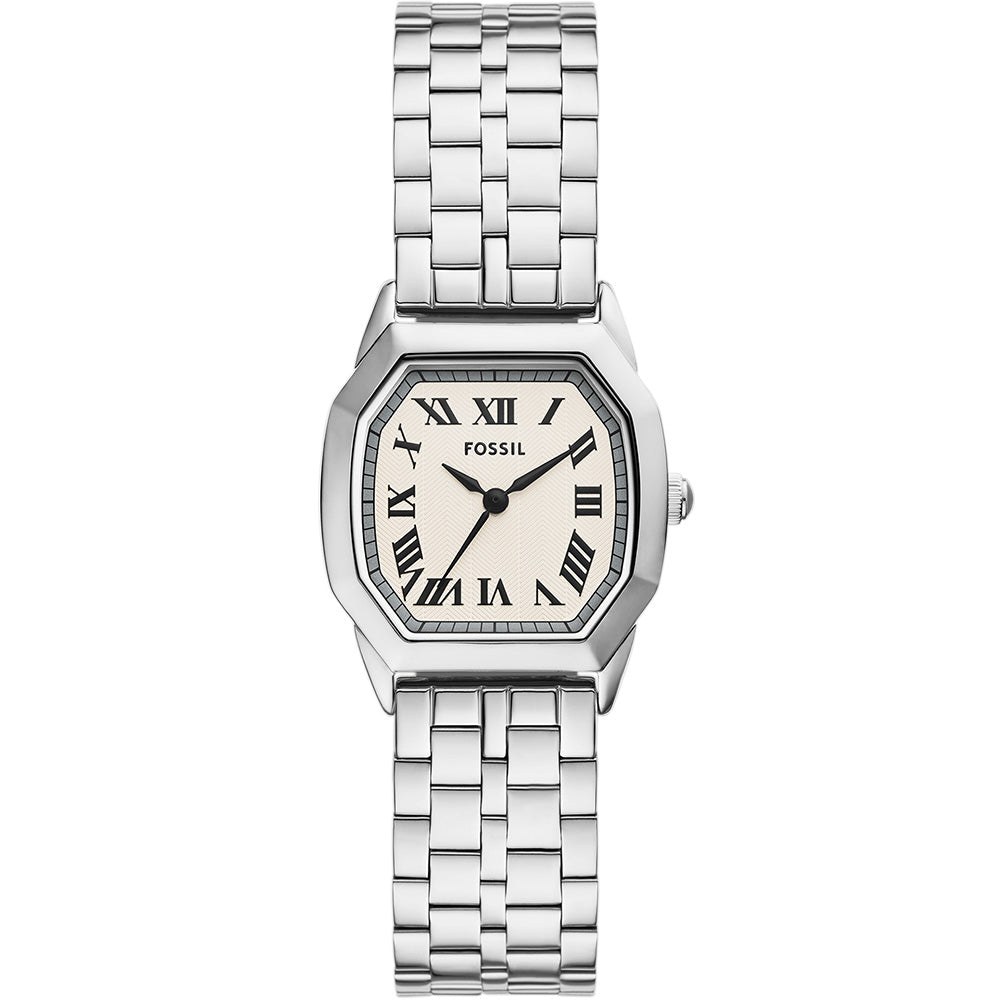 Fossil Harlow ES5363 Women's Stainless Steel Watch - Elegant Rose Gold-Tone Bracelet, White Dial - Perfect for Office, Date Night & Everyday Wear
