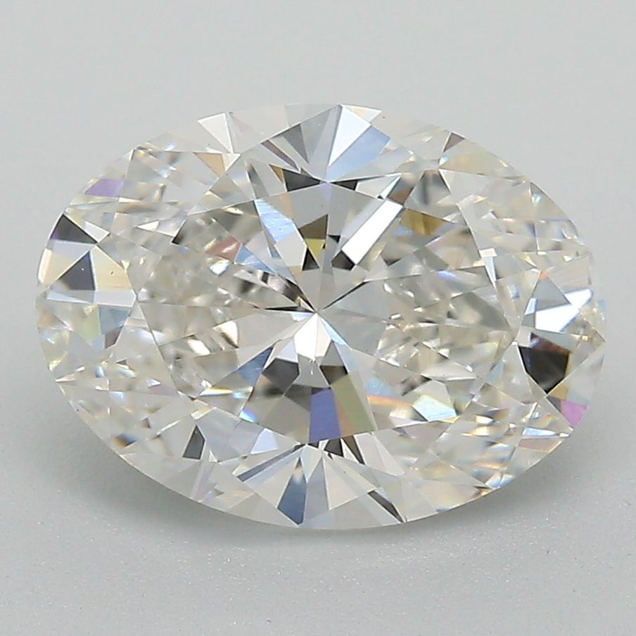 3.05 Carat H VS2 Oval Lab-Created Diamond - Premium Engagement Ring for Women, Wedding Jewelry Gift, Anniversary Present