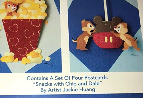 Disney WonderGround Snacks with Chip and Dale Postcard - Fun Treats for Disney Fans, Collectible Souvenirs for Theme Park Lovers | Perfect for Disney Parties, Gifts & Snack Time