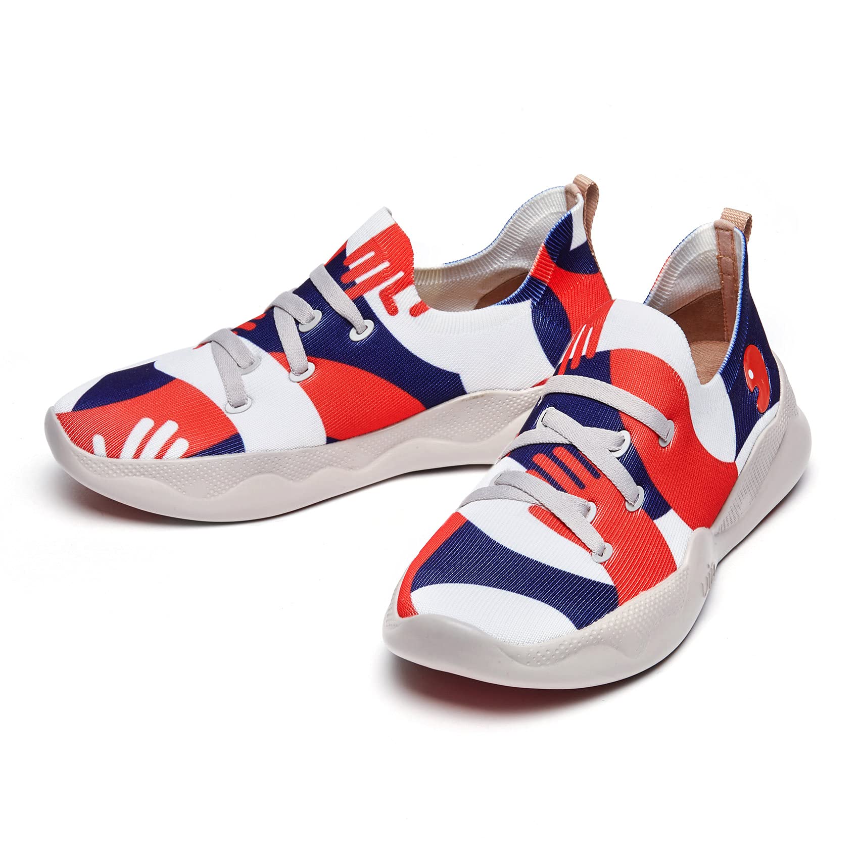 UIN Women's Fashion Sneakers - Lightweight Walking Shoes for Women, Comfortable Slip On Casual Shoes with Artistic Painting Design, Perfect for Travel, Workout & Daily Wear