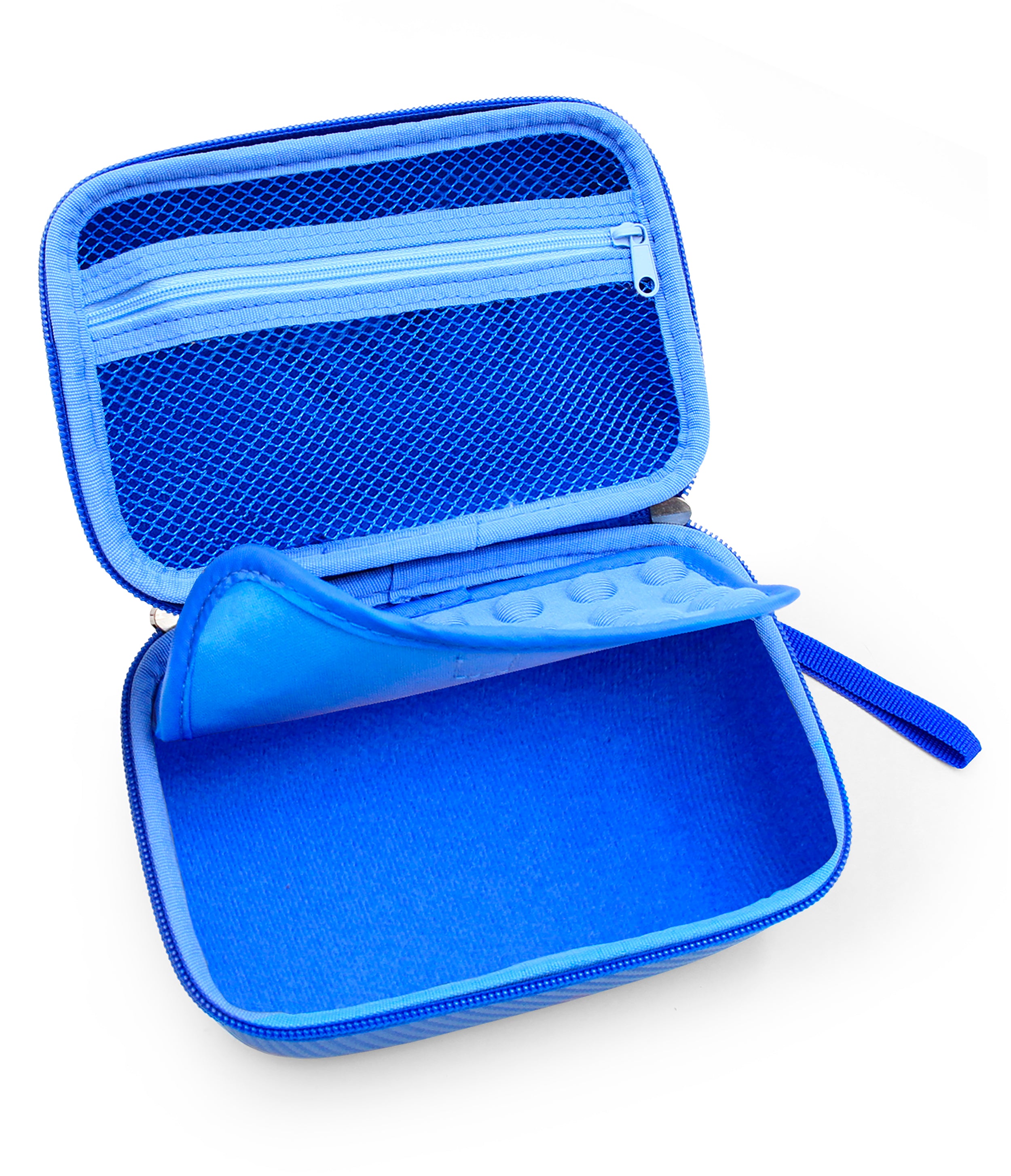 CASEMATIX Blue Travel Storage Case for Really Rad Robots Fartbro - Electronic Remote Control Farting Robot Toy with Accessories - Perfect for Kids Playtime, Birthday Gifts & Travel Organization