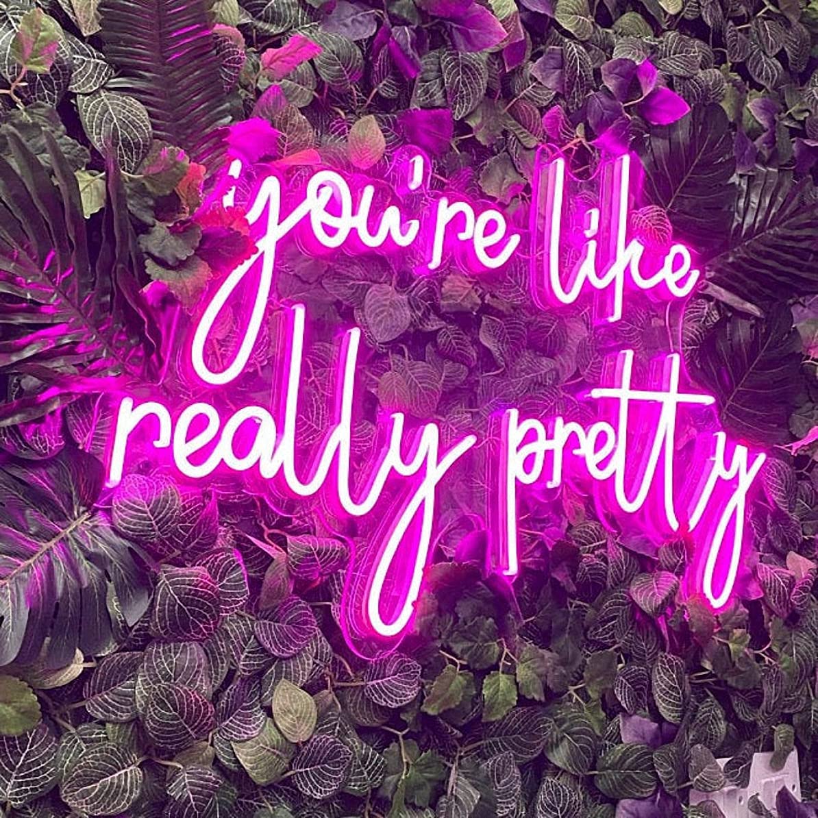 LED Neon Sign Night Light - Custom Wall Decor for Bedroom, Bar, Wedding, Birthday & Christmas Party - USB Powered 5V Chain Light Modulator (Let's Party Blue) - Perfect for Home, Office & Event Lighting