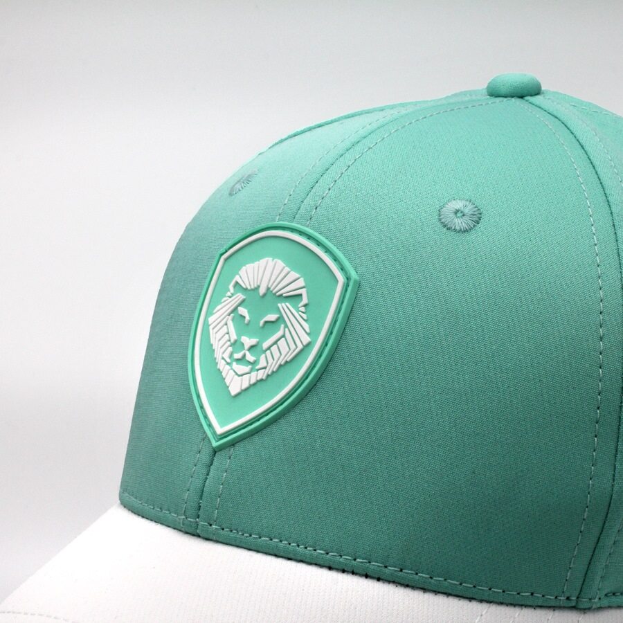 VT Shield Logo Snapback Hat - Future Looks Bright Mint Green Adjustable Baseball Cap for Men & Women - Perfect for Sports, Casual Wear, and Outdoor Activities