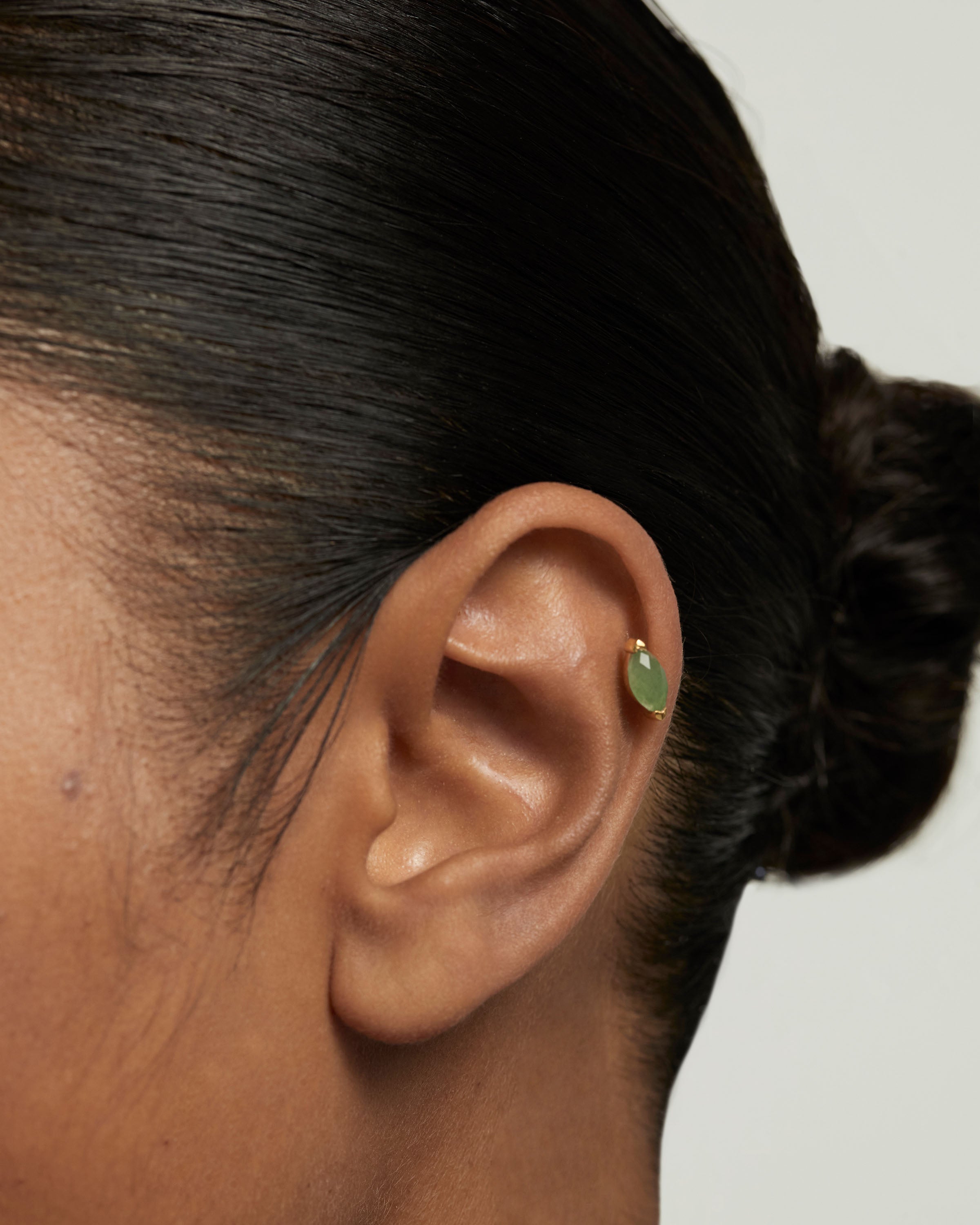 Green Aventurine Nomad Single Earring - Handmade Boho Jewelry for Women | Perfect for Travel, Yoga & Spiritual Healing