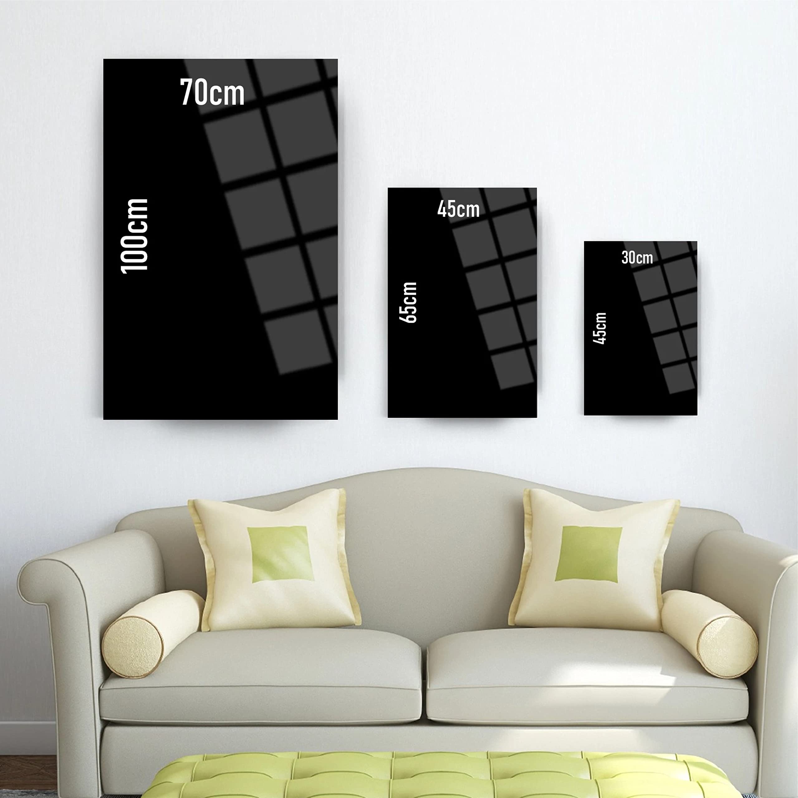 DEKADRON Ayat Al Kursi 2 Islamic Wall Art - Glass Wall Decor for Home & Office - 17.7”x25.6” (45x65cm) - Perfect for Living Room, Prayer Room & Housewarming Gifts