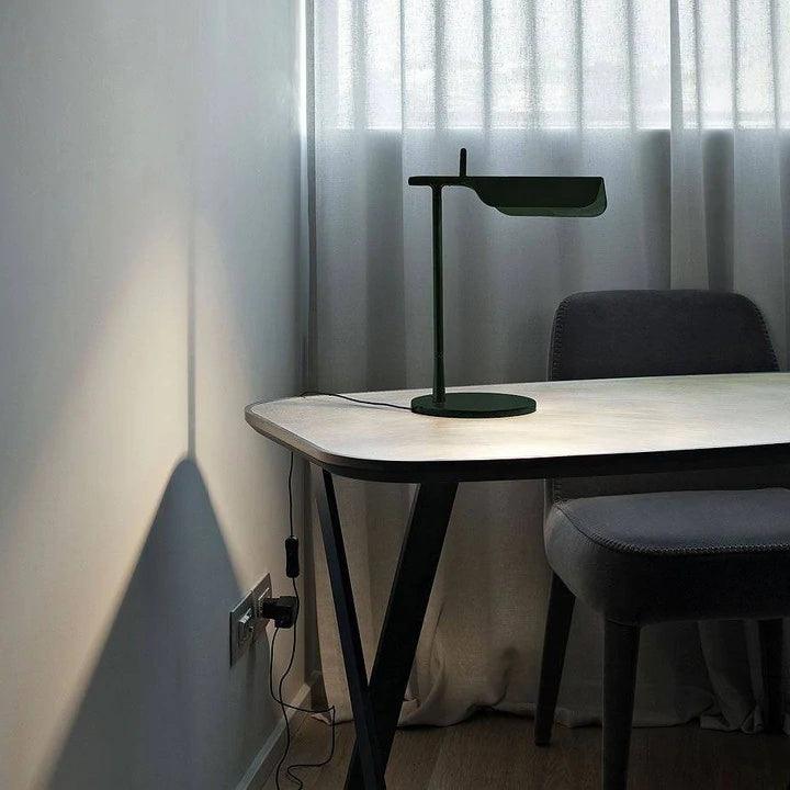 Pivot Ease Adjustable LED Table Lamp with USB Port - Modern Desk Light for Home Office, Bedroom & Study Room - Perfect for Reading, Working & Nightstand Use