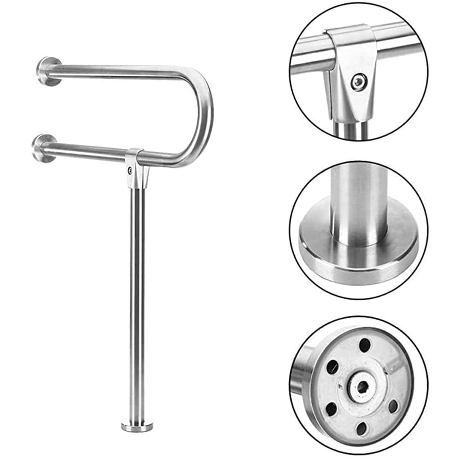 Stainless Steel Bathroom Grab Bars for Disabled - Shower & Toilet Safety Rails