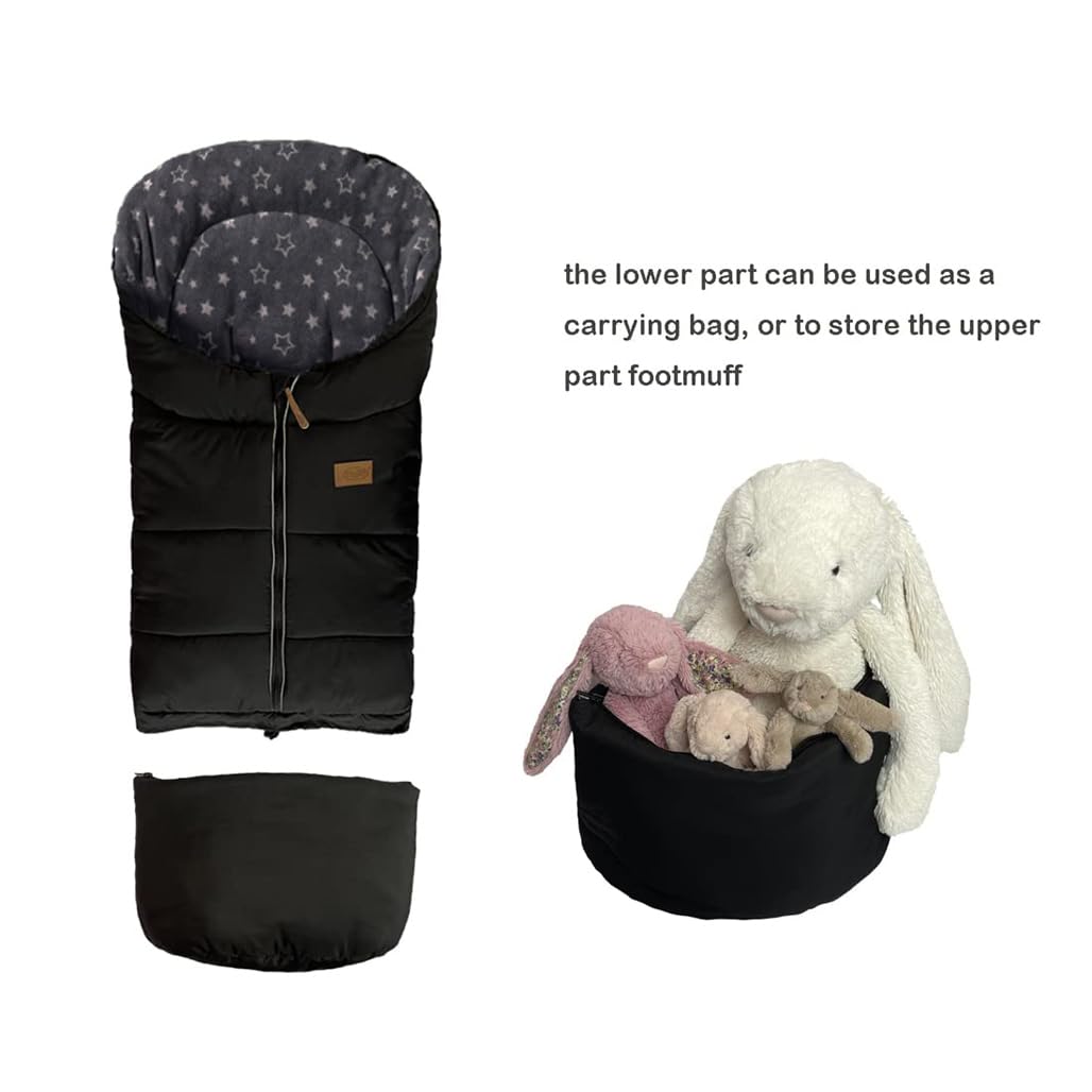 0-5T Adjustable Waterproof Stroller Winter Cover - Universal Fit for All Strollers, XL Stroller Bunting Bag for Infants to Preschoolers - Perfect for Outdoor Winter Walks, Shopping & Travel