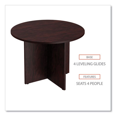 Valencia Round Conference Table with X Base - Modern Office Furniture for Meetings & Collaborative Workspaces